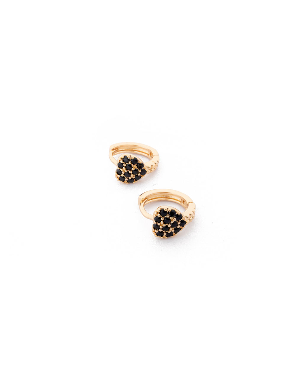 Aretes con piedras M10 Oro laminado