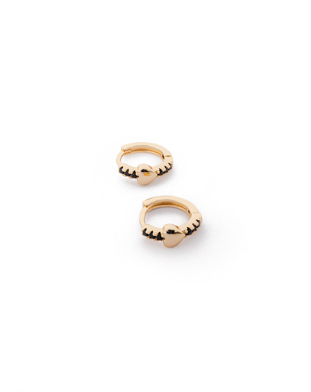 Aretes con piedras M4 Oro laminado
