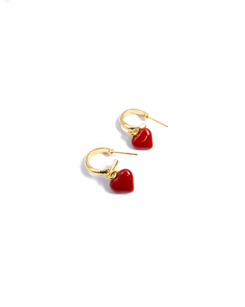 Aretes Dorados Cereza M5 Oro Laminado