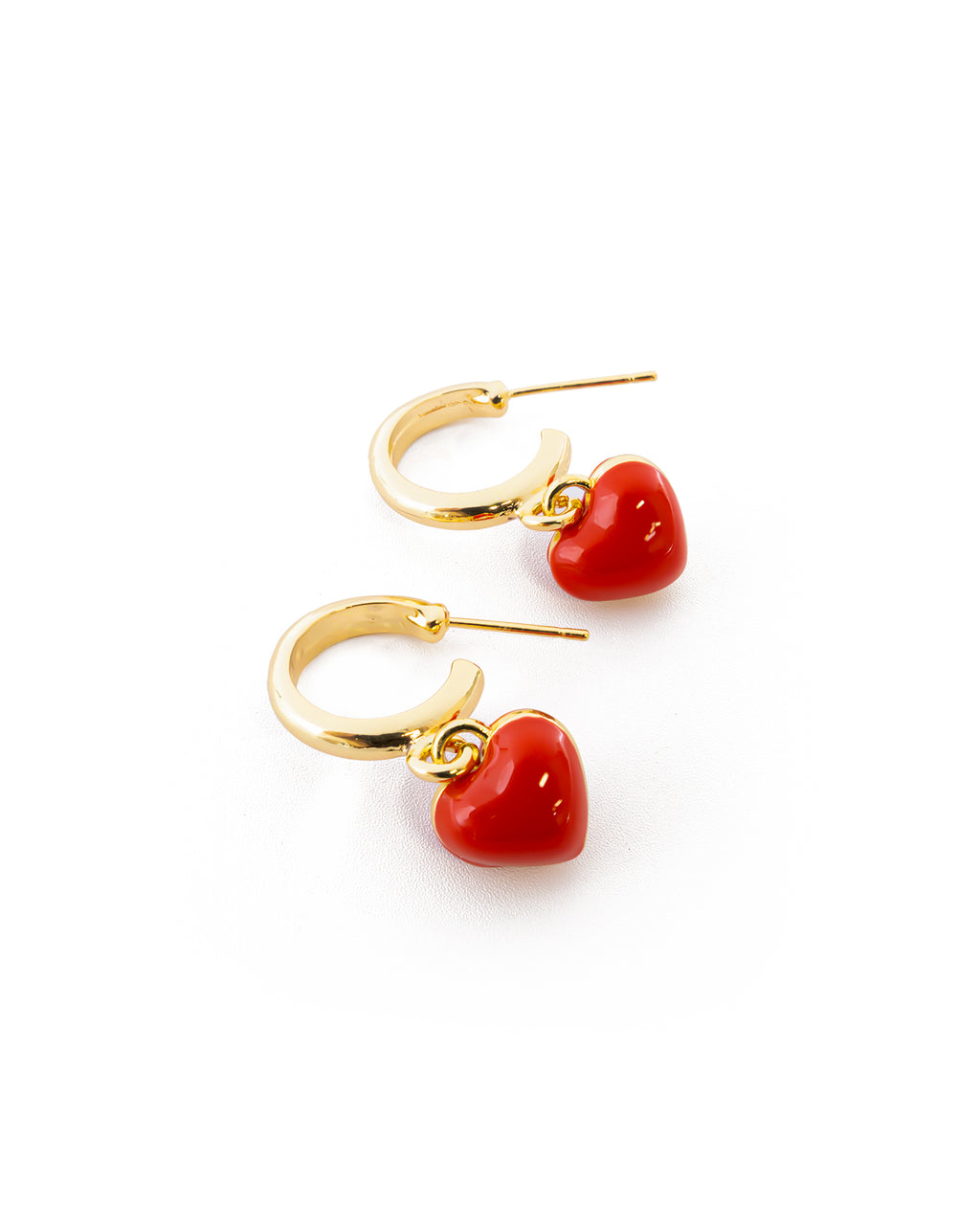 Aretes Dorados Cereza M5 Oro Laminado