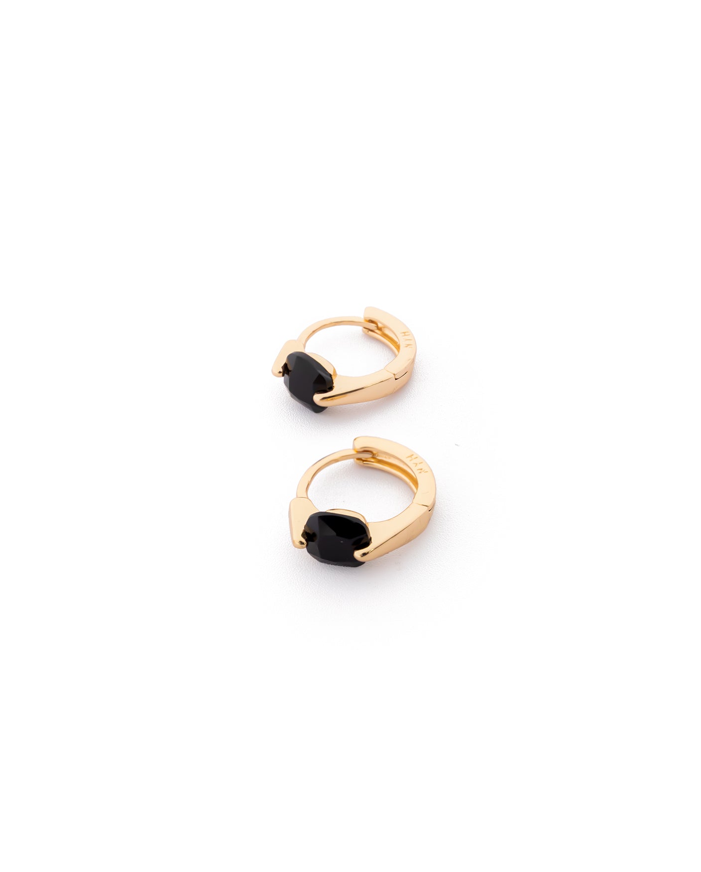 Aretes con piedras M2 Oro laminado