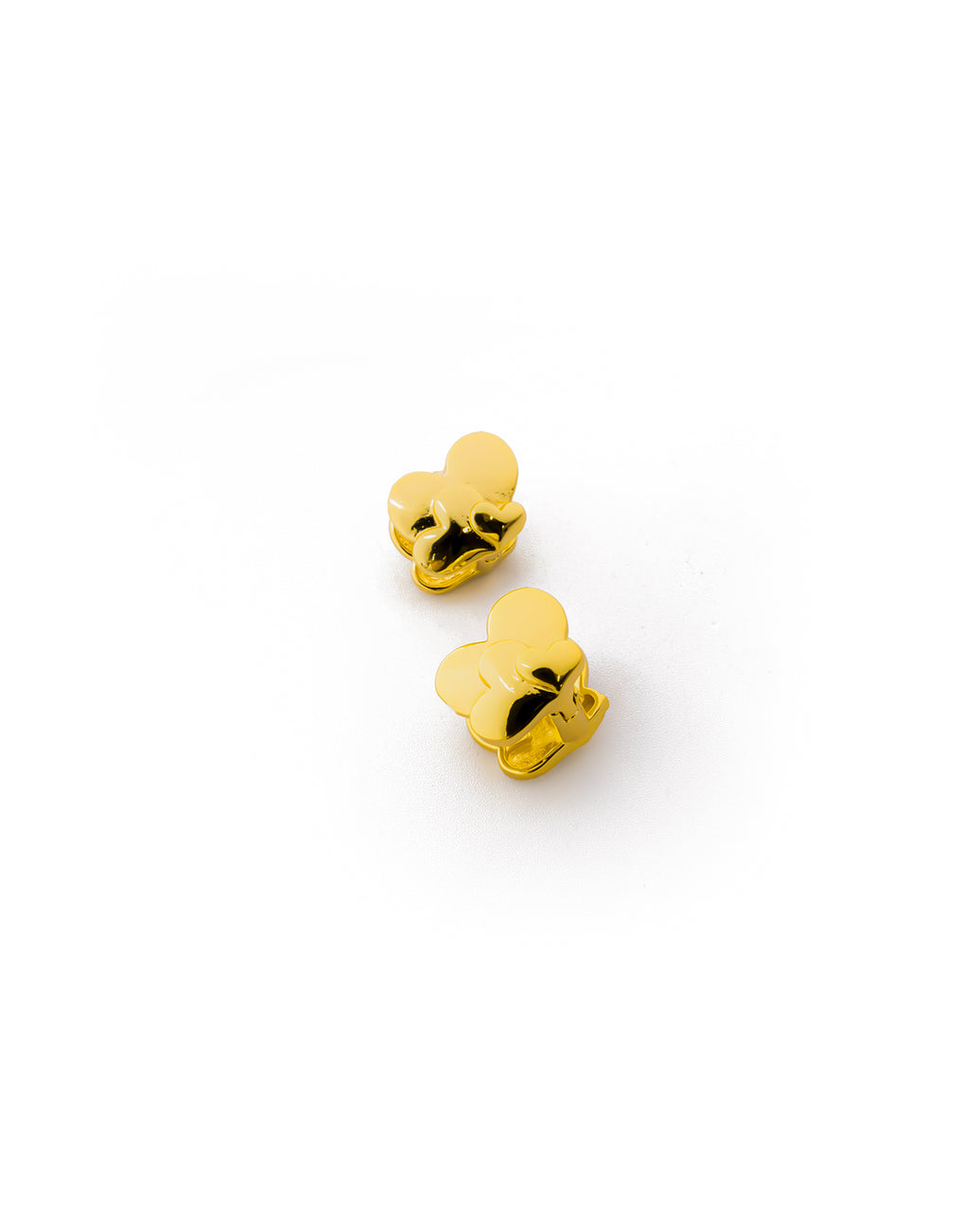 Aretes Dorados con Piedras M3 - ORO LAMINADO