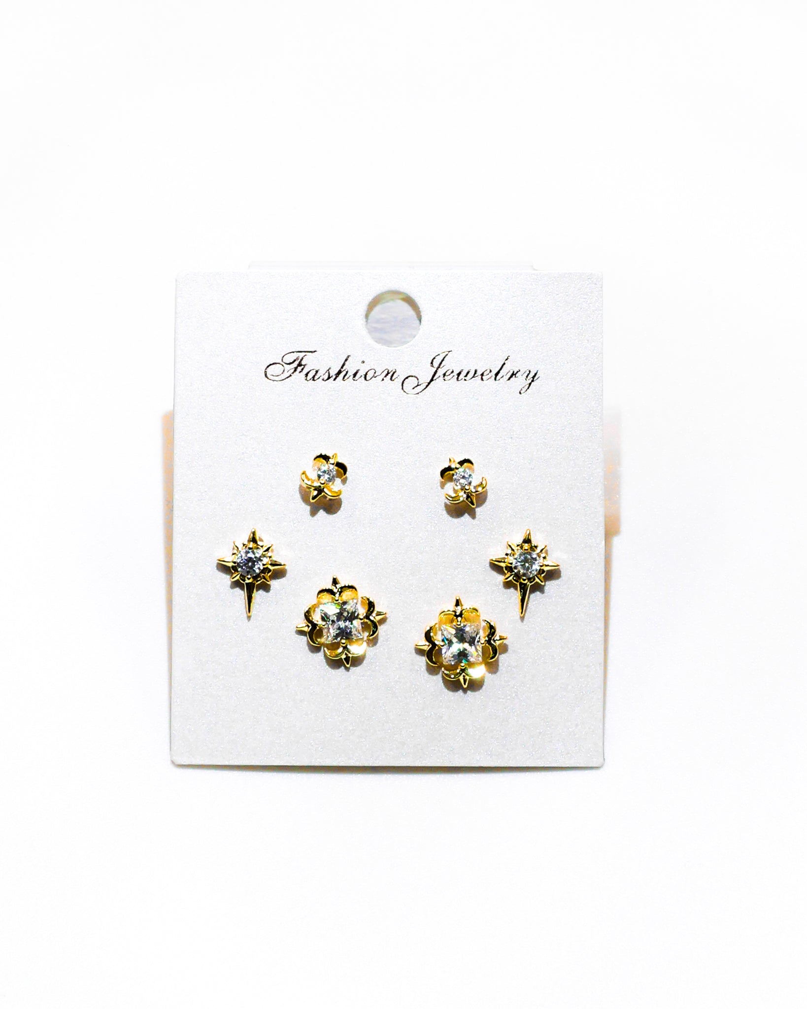 Set Aretes X3 - M11 Oro Laminado