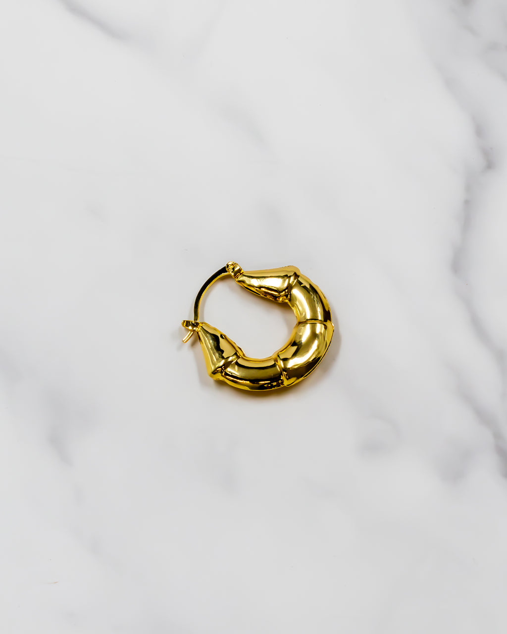 Aretes tipo canasta - M1 Oro Laminado