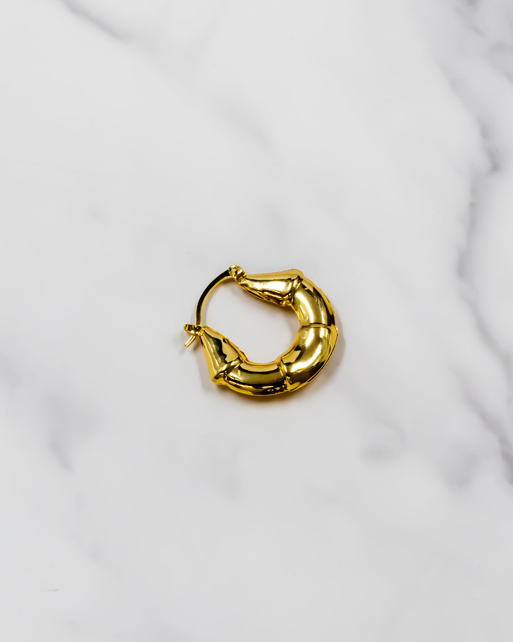 Aretes tipo canasta - M1 Oro Laminado