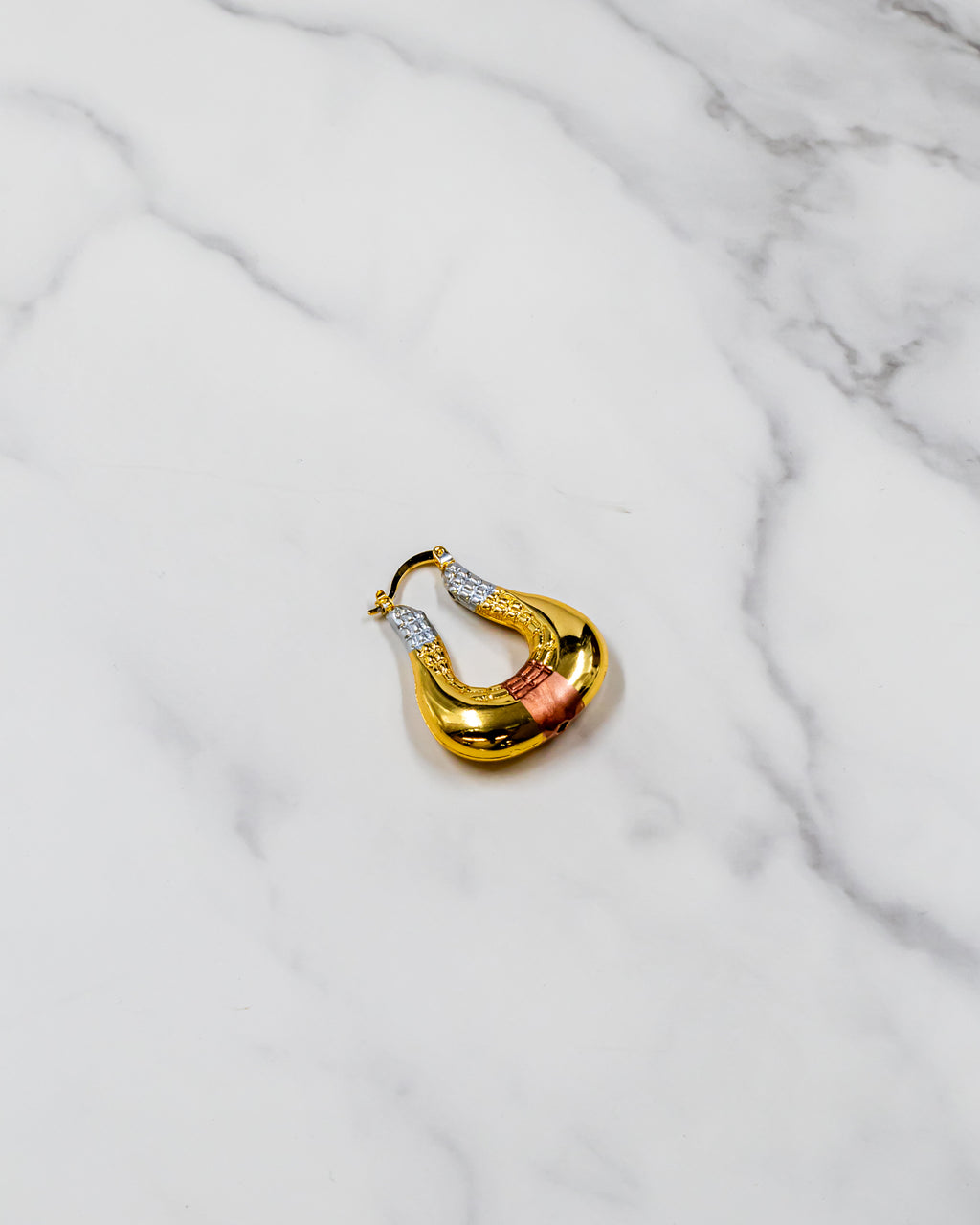 Aretes tipo canasta - M2 Oro Laminado