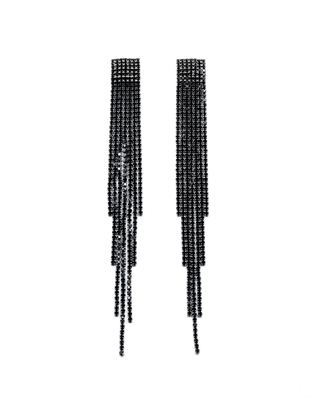 Aretes Largos de piedras - M1 Oro Laminado