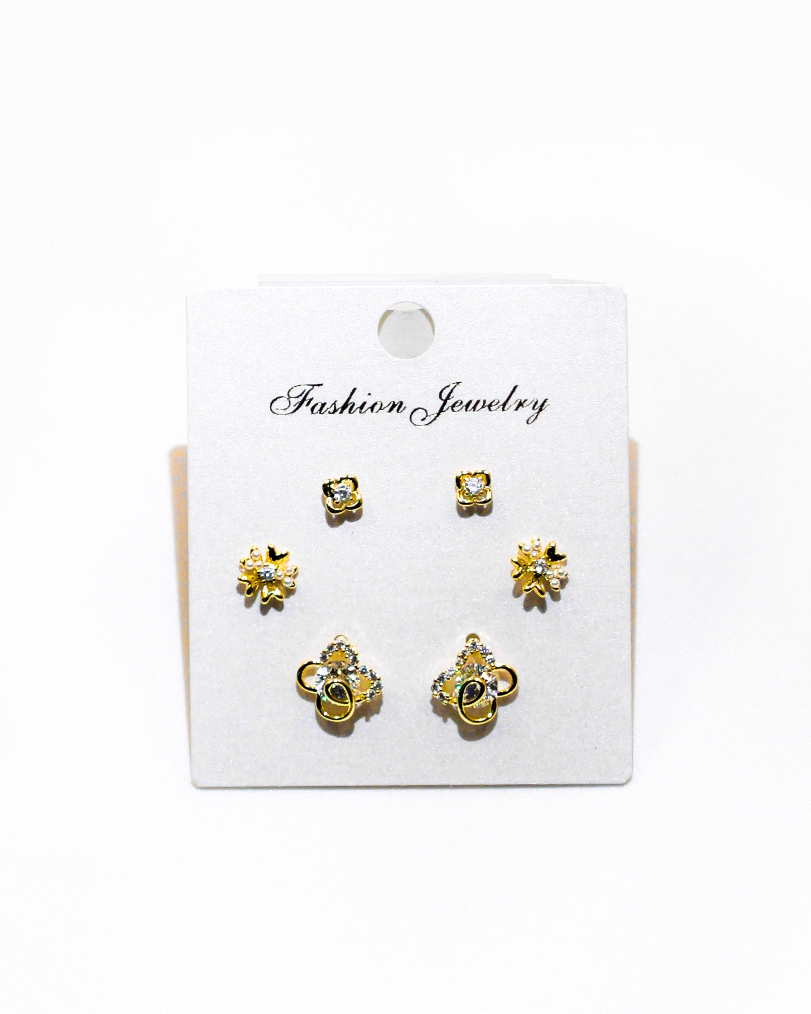 Set Aretes X3 - M11 Oro Laminado