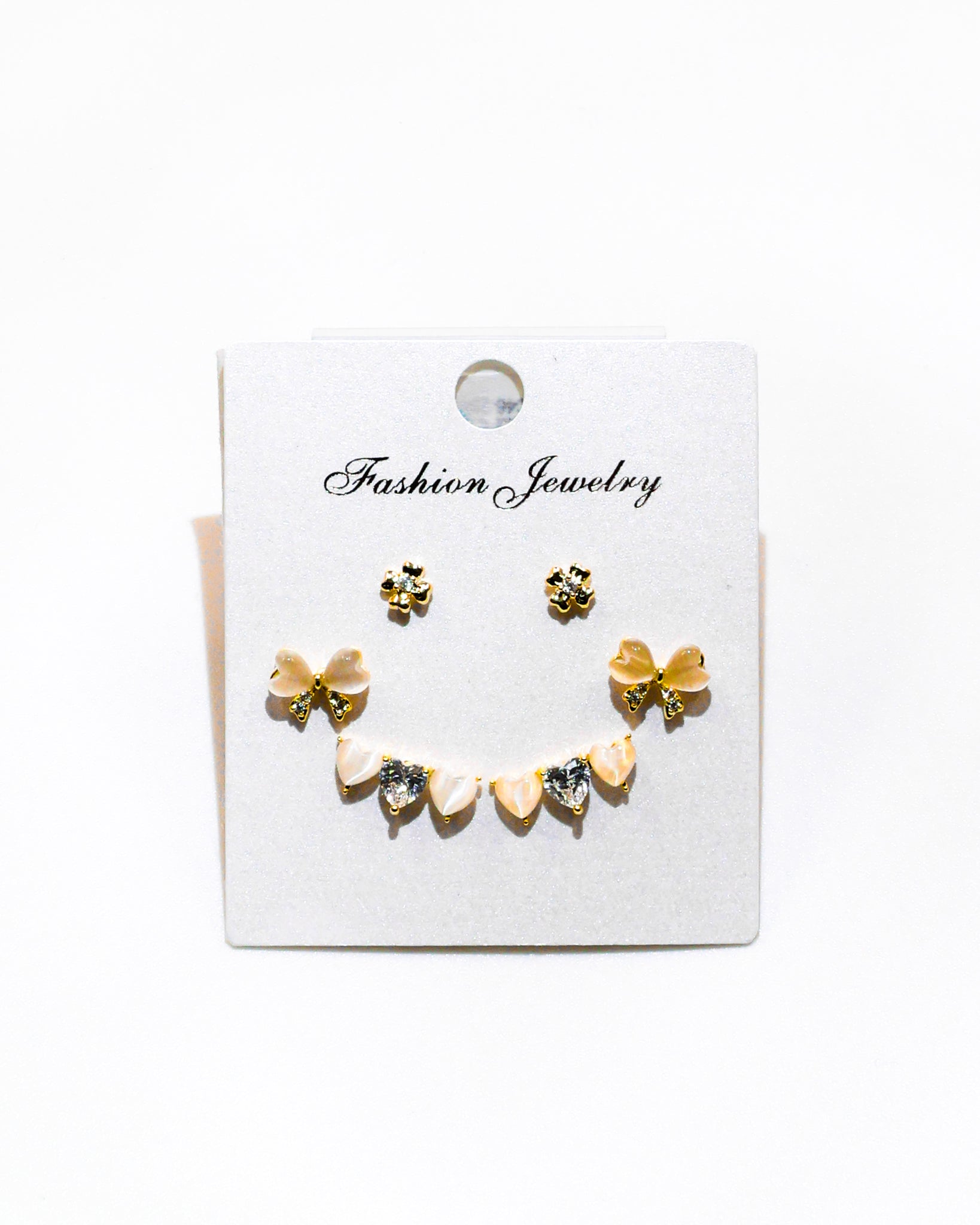 Set Aretes X3 - M11 Oro Laminado