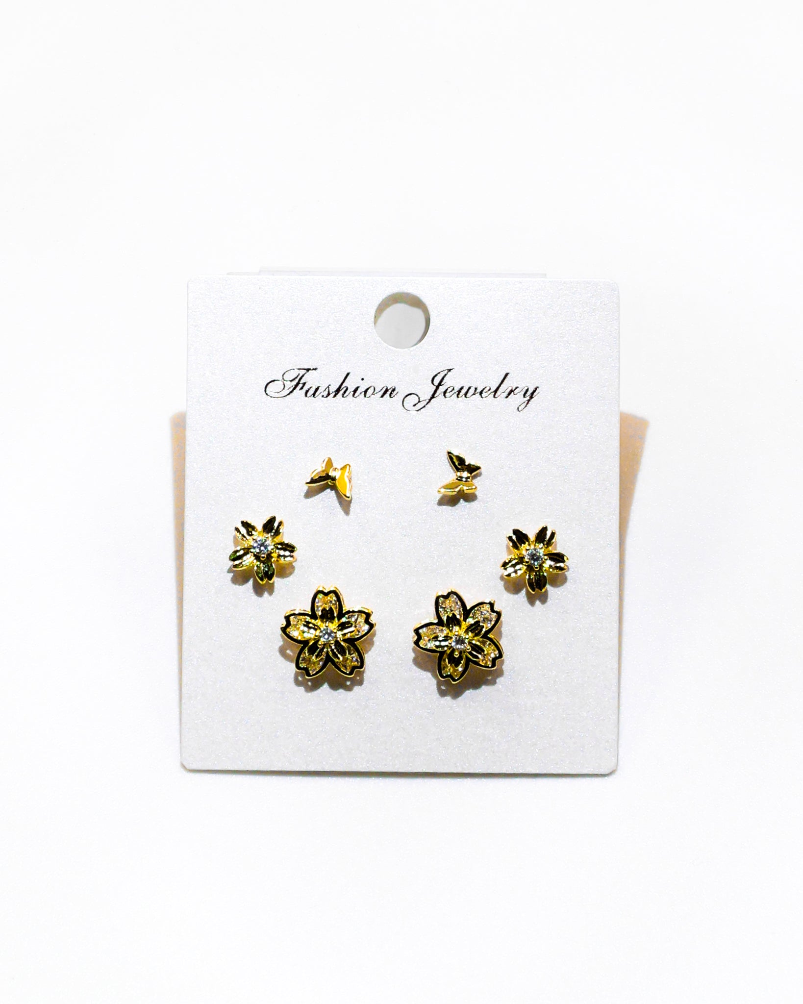 Set Aretes X3 - M11 Oro Laminado