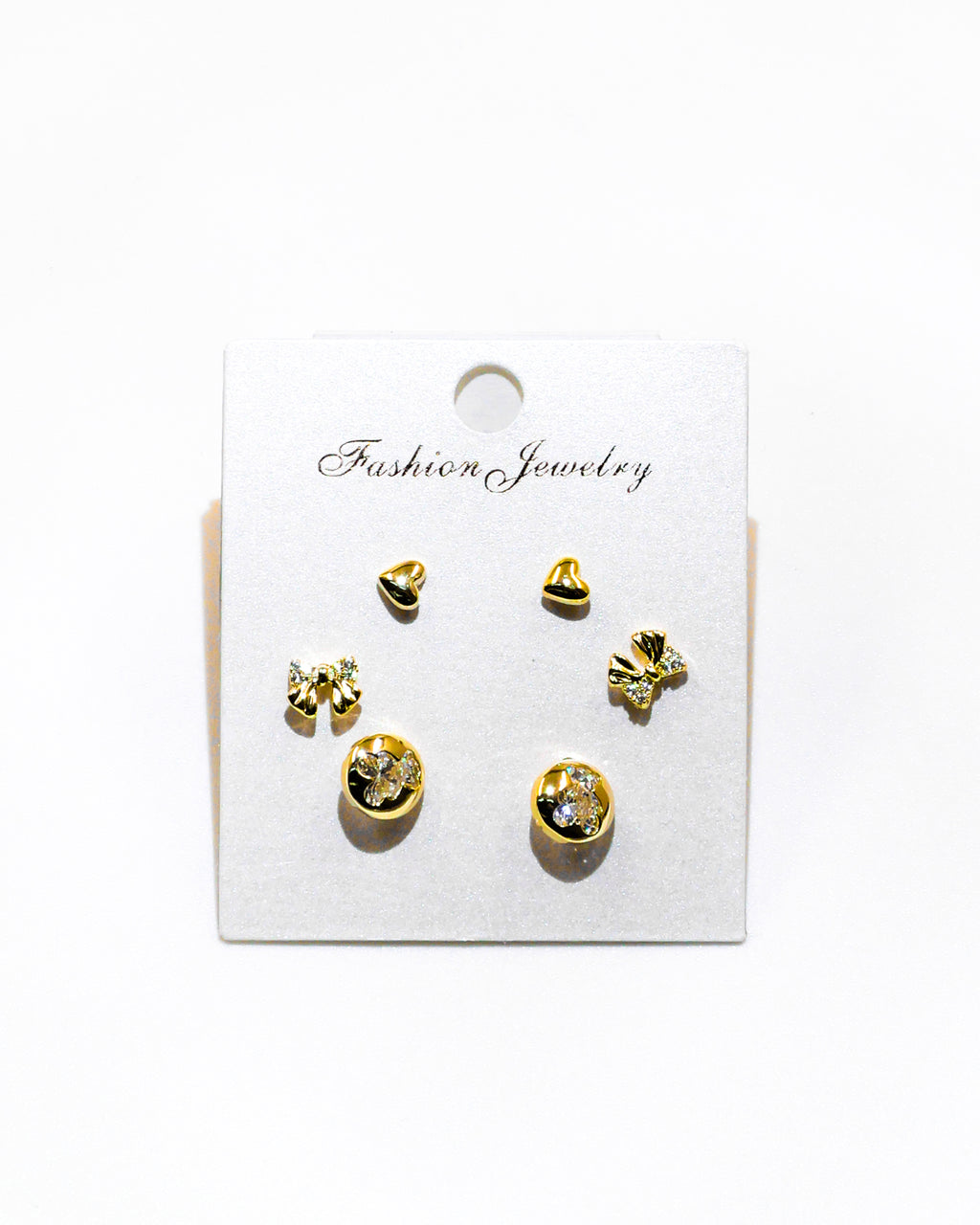 Set Aretes X3 - M11 Oro Laminado