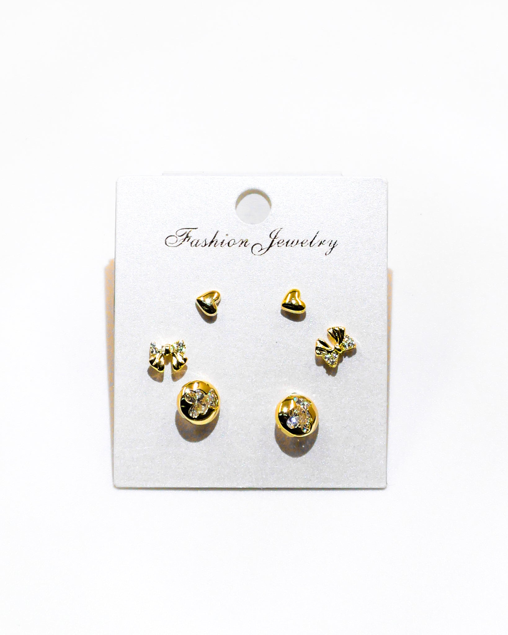 Set Aretes X3 - M11 Oro Laminado