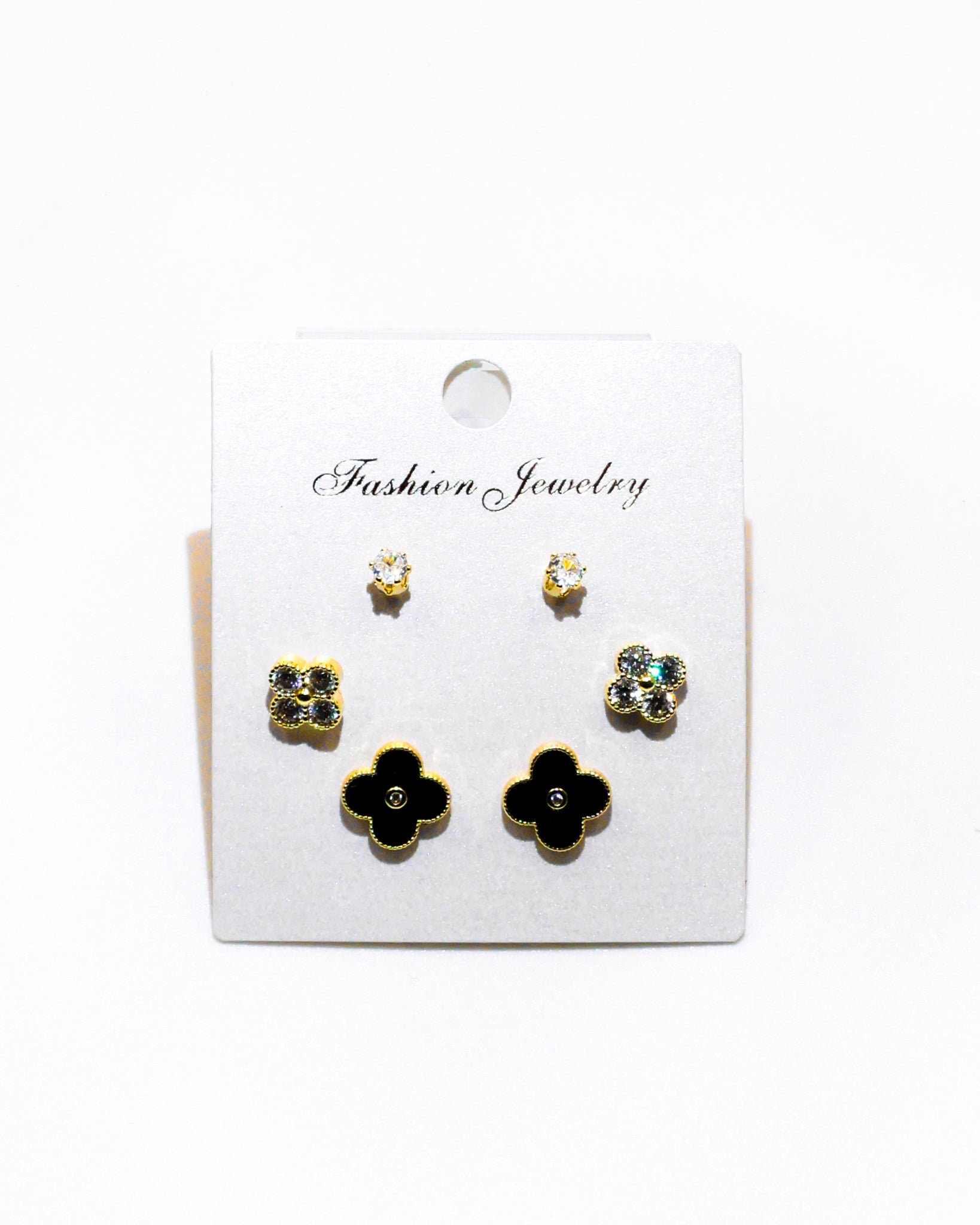 Set Aretes X3 - M1 Oro Laminado