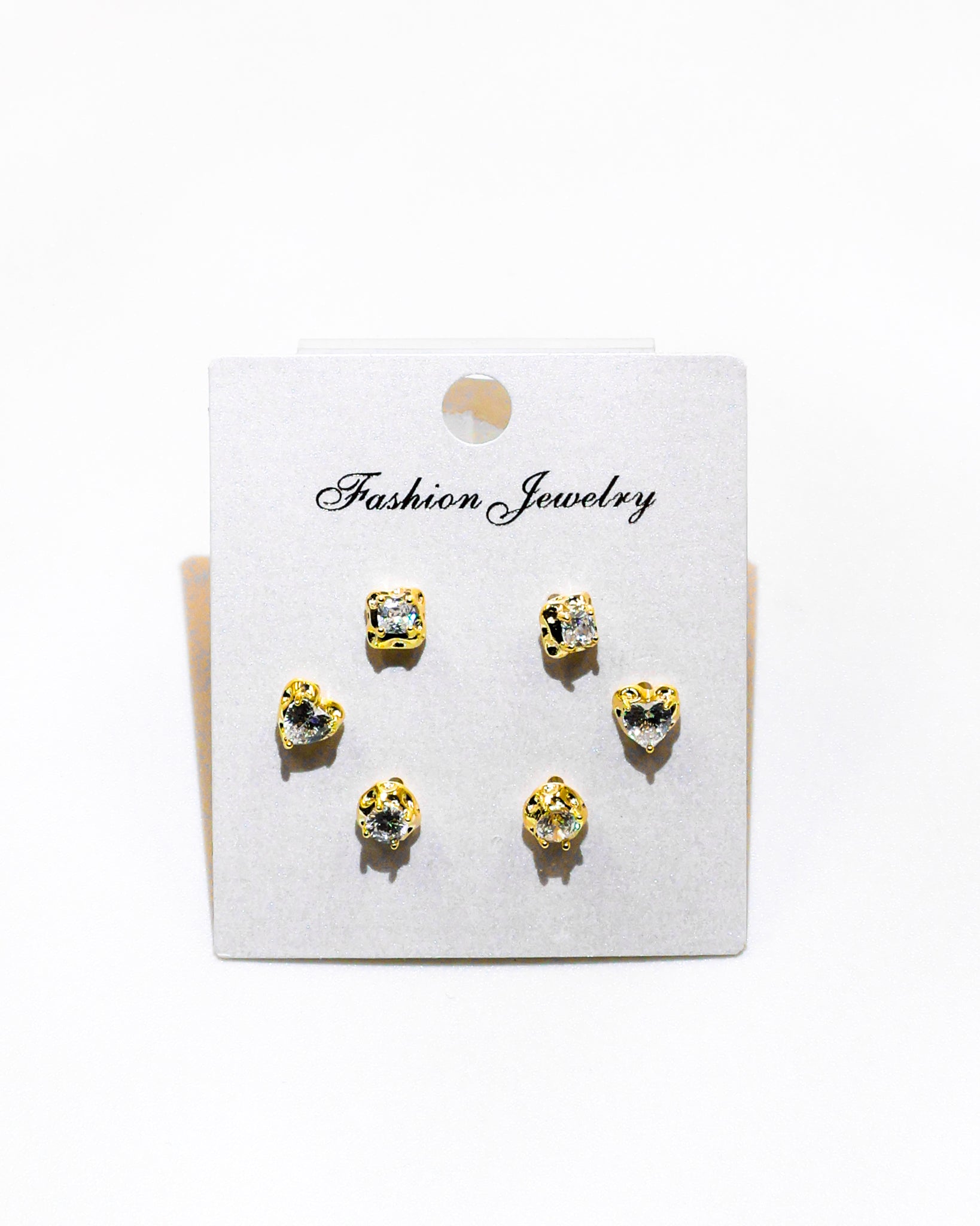 Set Aretes X3 - M1 Oro Laminado
