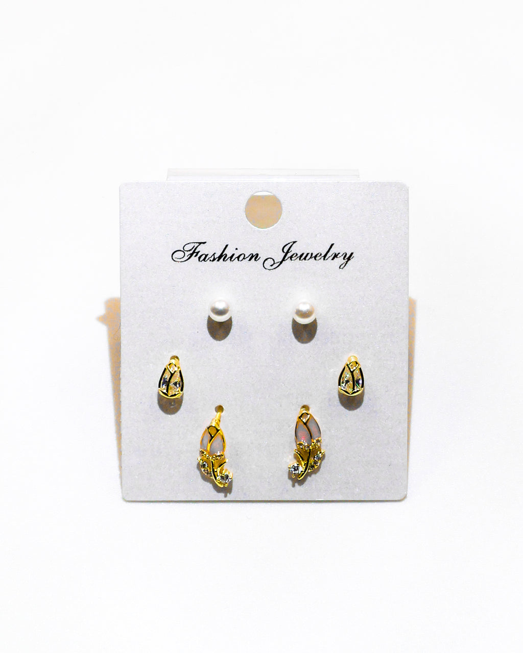 Set Aretes X3 - M1 Oro Laminado