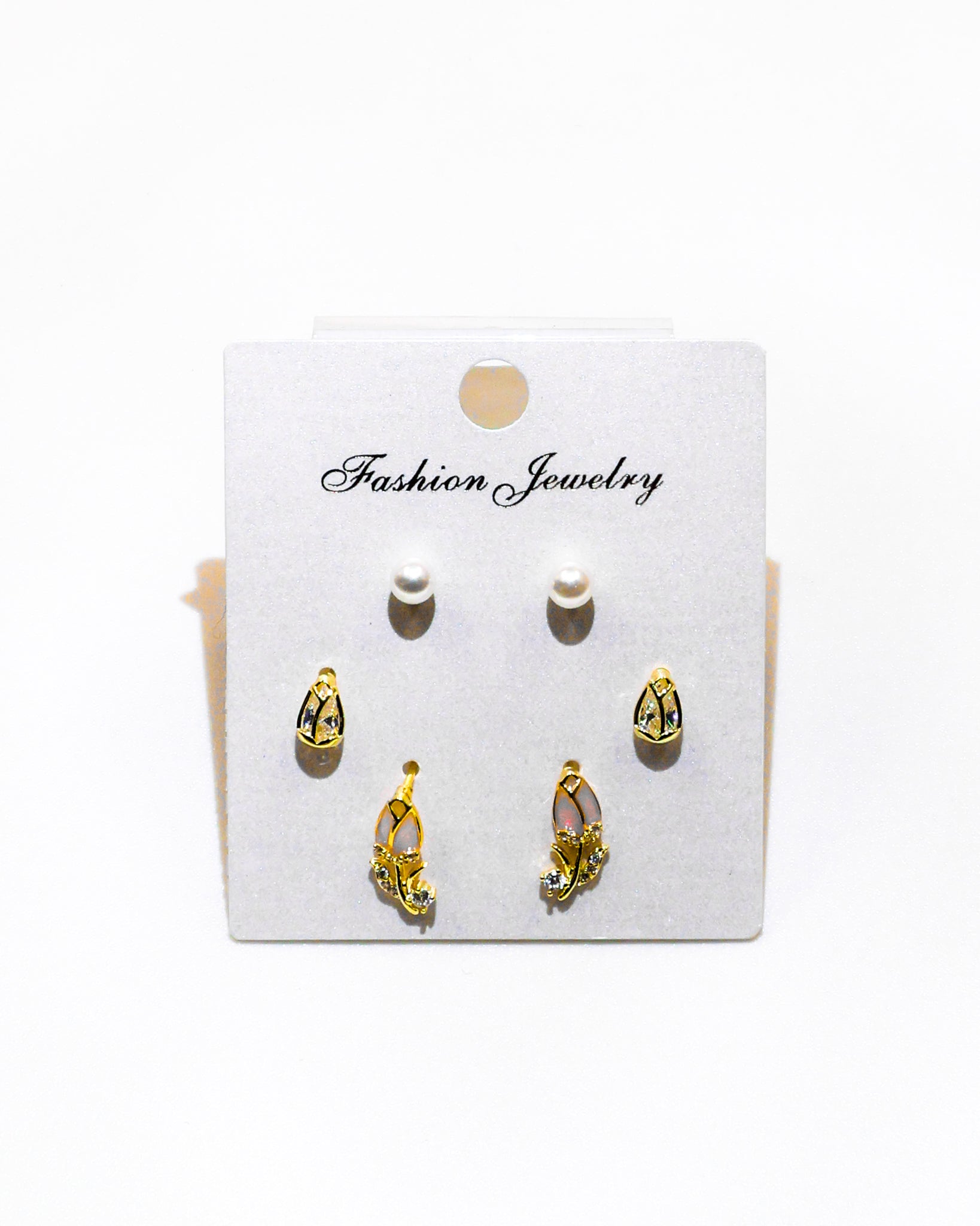 Set Aretes X3 - M1 Oro Laminado