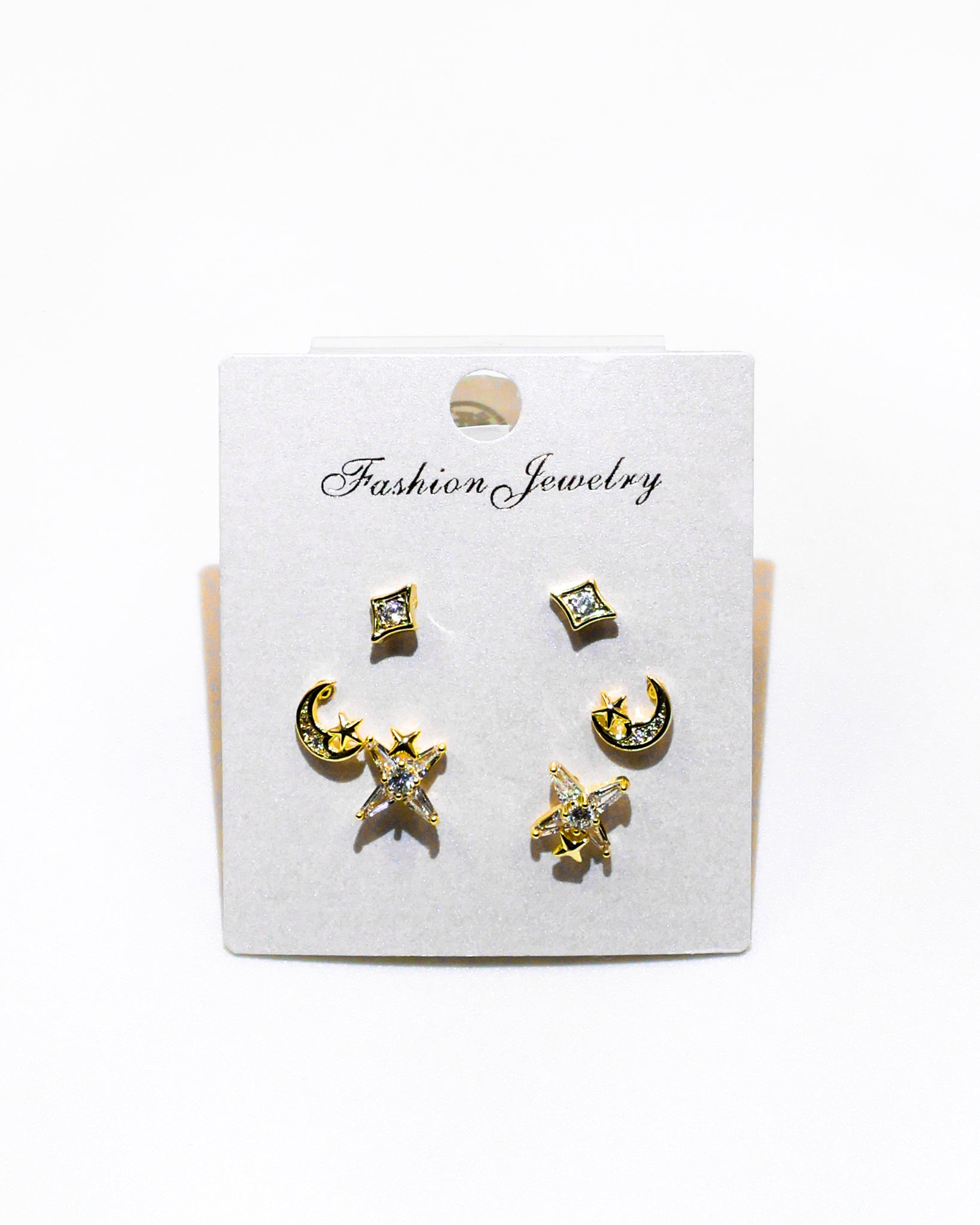 Set Aretes X3 - M1 Oro Laminado