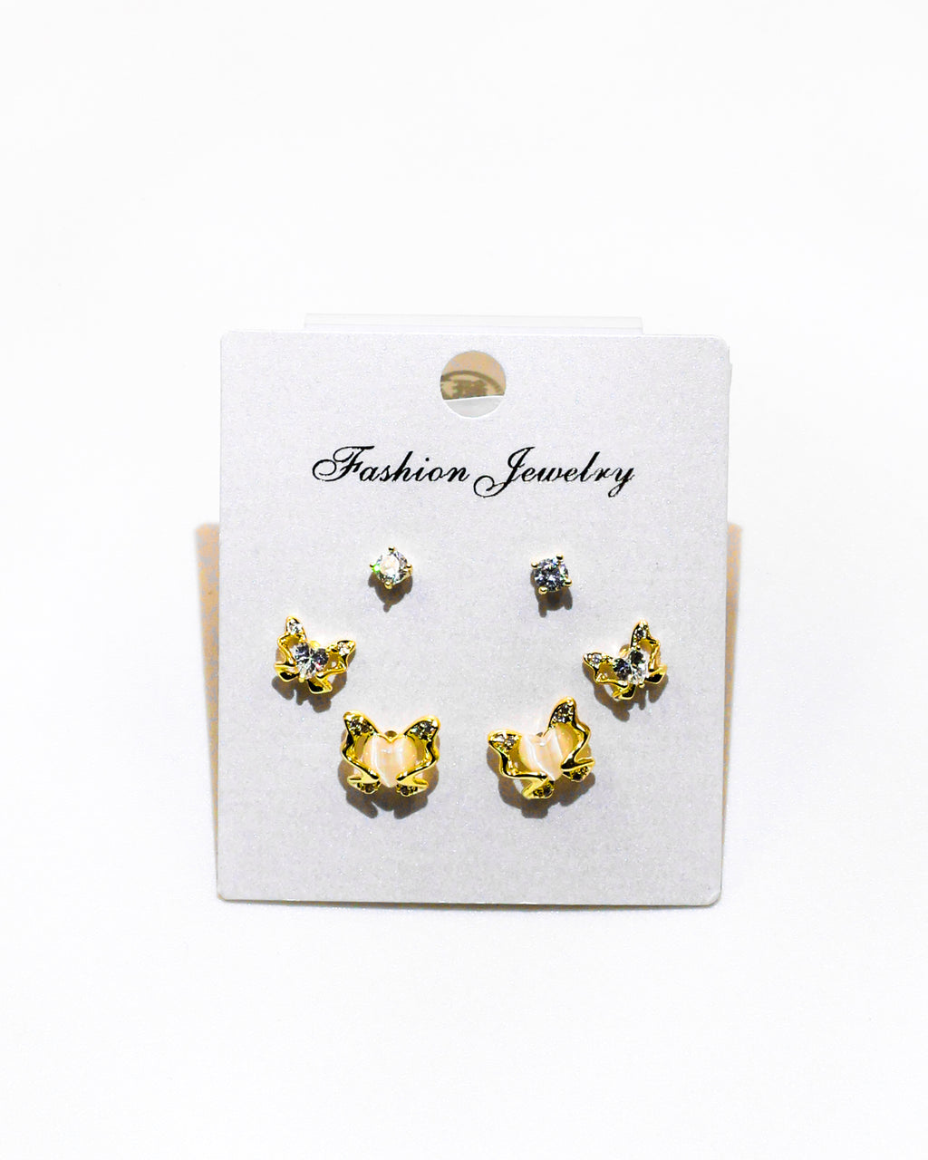 Set Aretes X3 - M1 Oro Laminado
