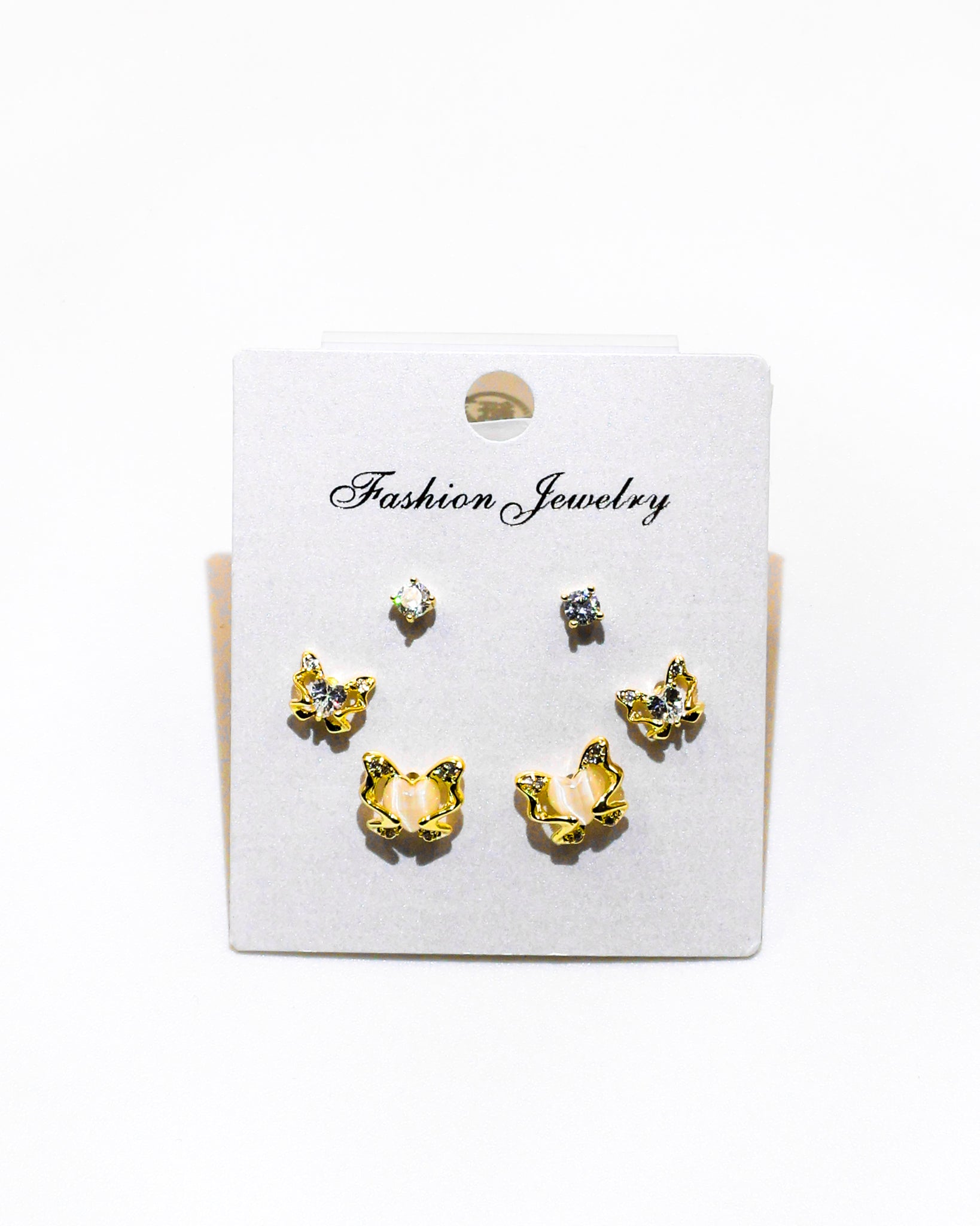 Set Aretes X3 - M1 Oro Laminado