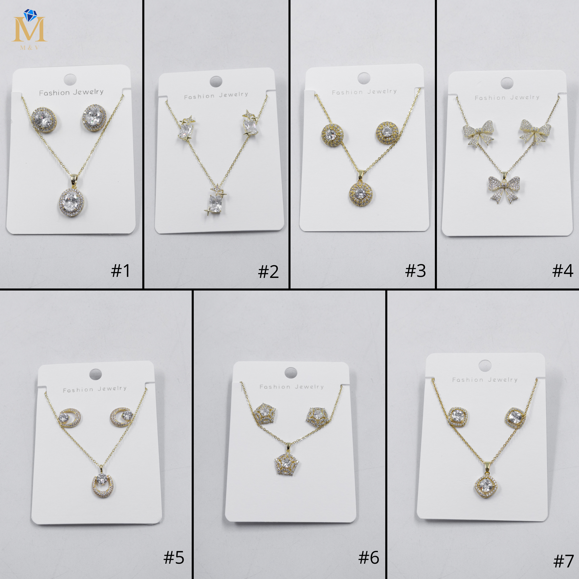 Conjuntos Dorados M6 Oro Laminado