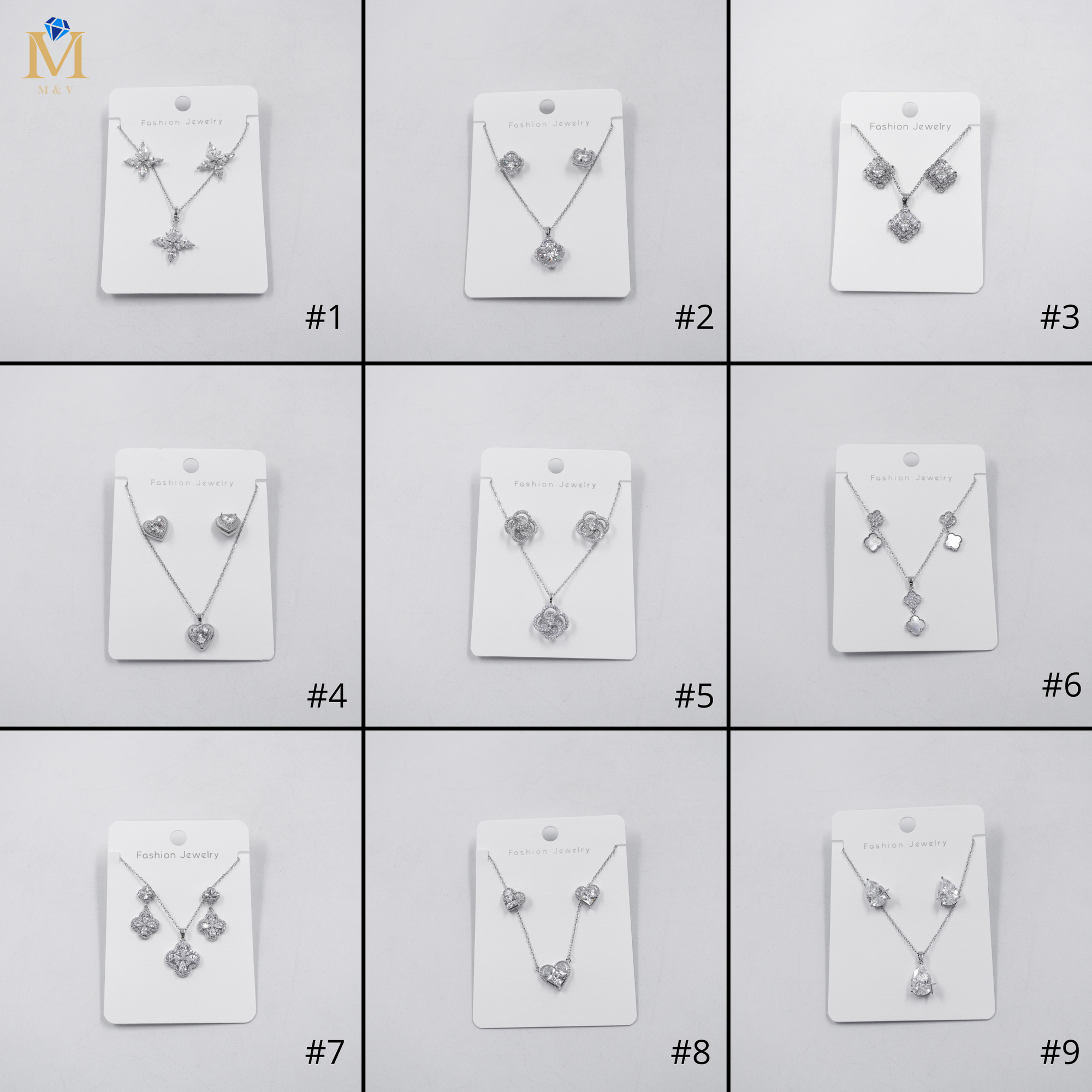 Conjuntos Plateados M10 Oro Laminado