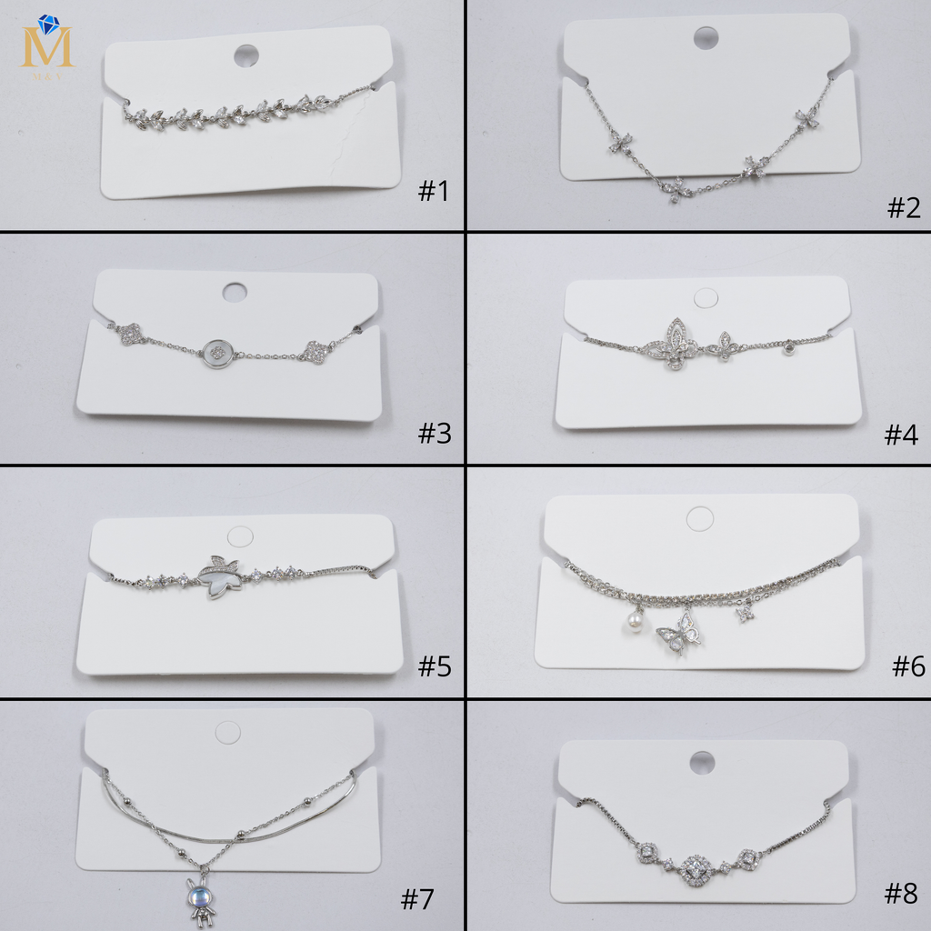 Pulsera Plateada Ansheli 39 Oro Laminado