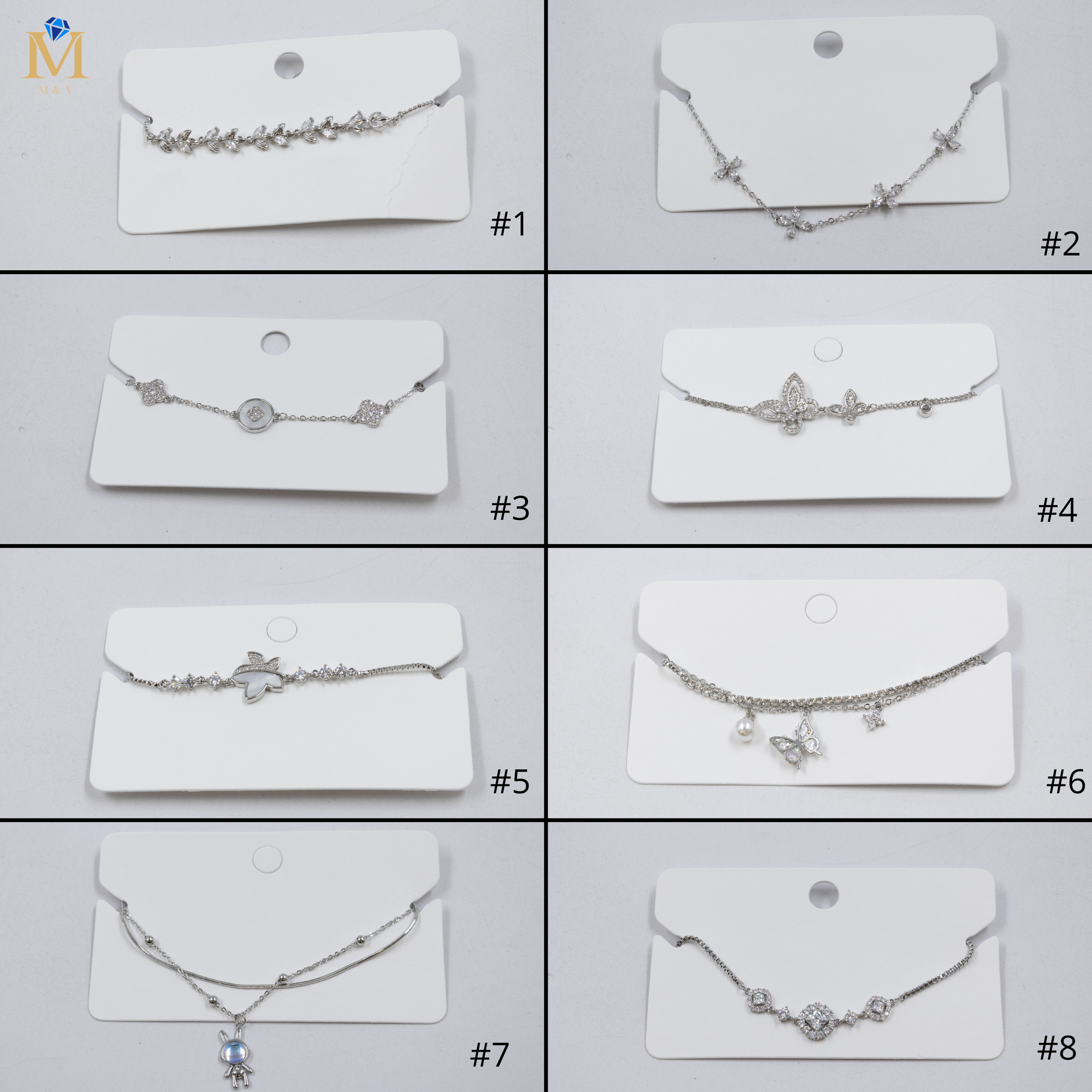 Pulsera Plateada Ansheli 39 Oro Laminado