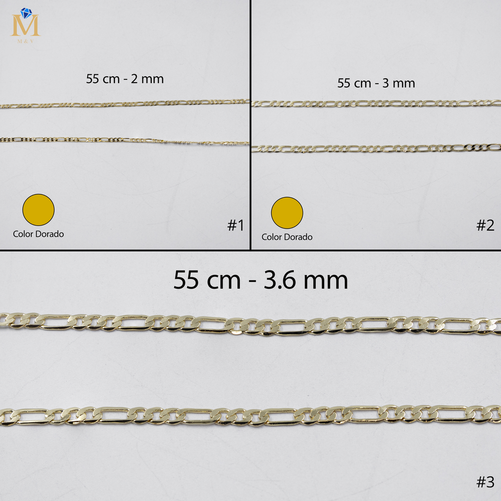 Cadenas Doradas Cartier de 55 cm M2 Oro Laminado