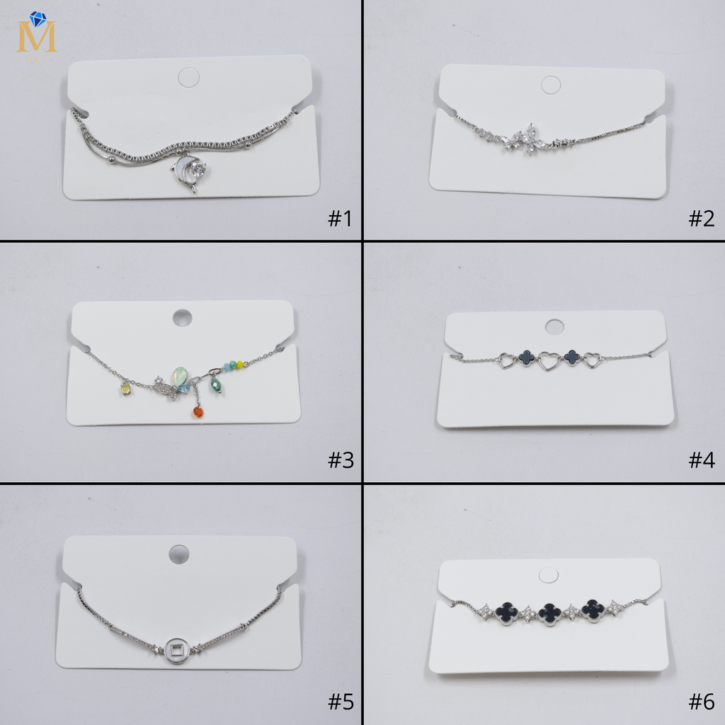 Pulsera Plateada Ansheli 40 Oro Laminado
