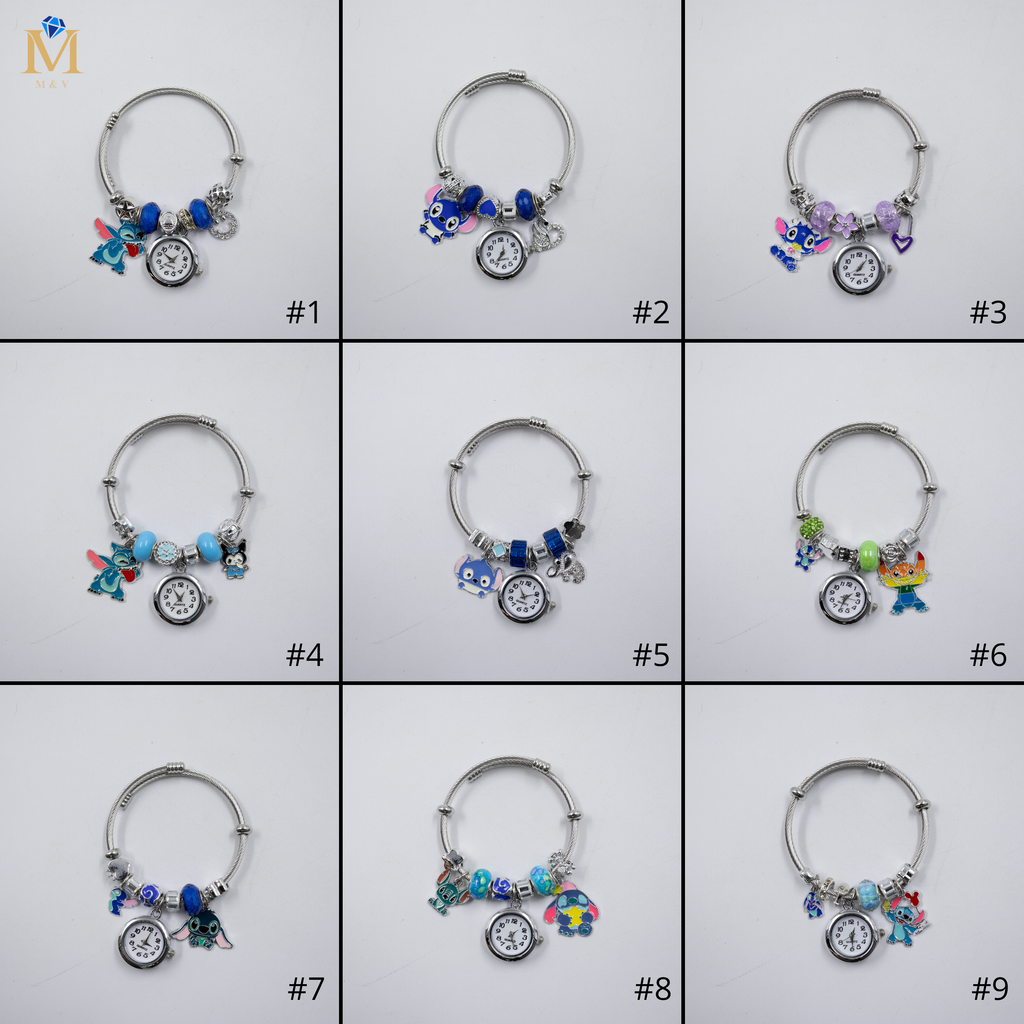 Pulsera tipo Pandora Plateadas M20 Oro Laminado