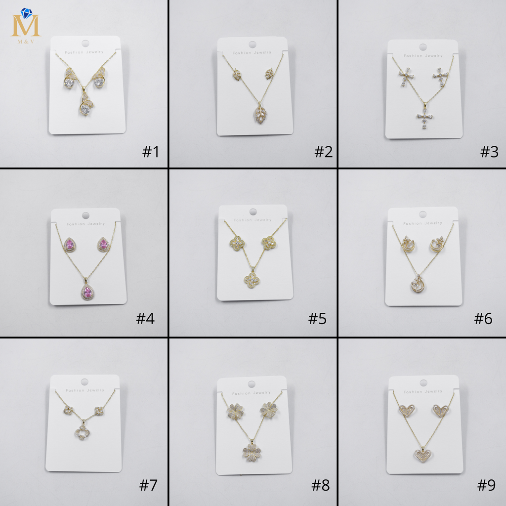 Conjuntos Dorados M8 Oro Laminado