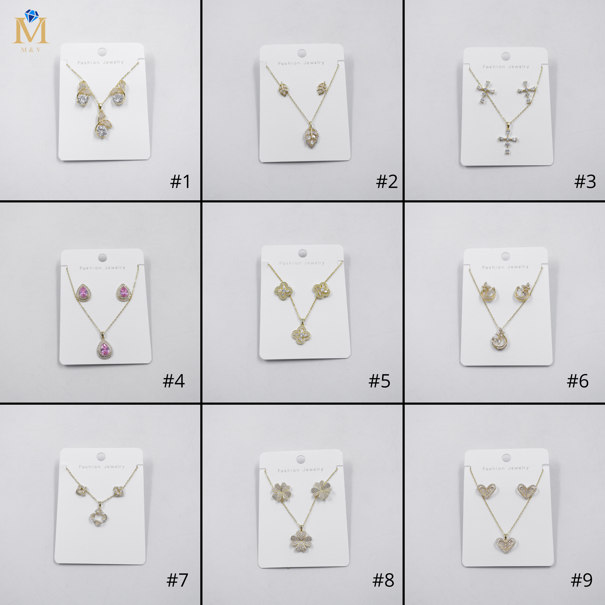Conjuntos Dorados M8 Oro Laminado