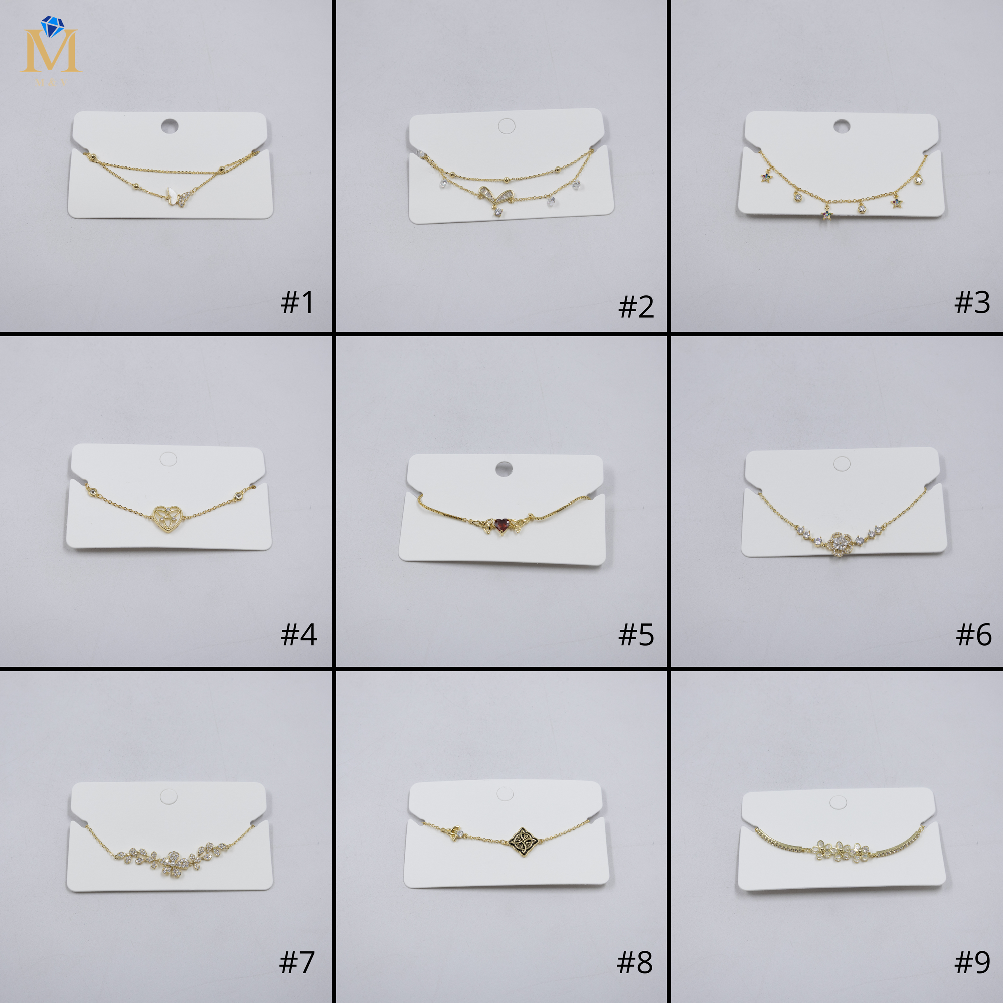 Pulsera Dorada Ansheli M14 Oro Laminado
