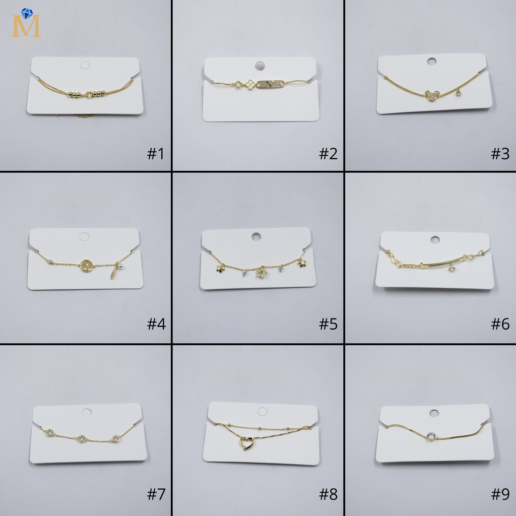 Pulsera Dorada Ansheli M4 Oro Laminado