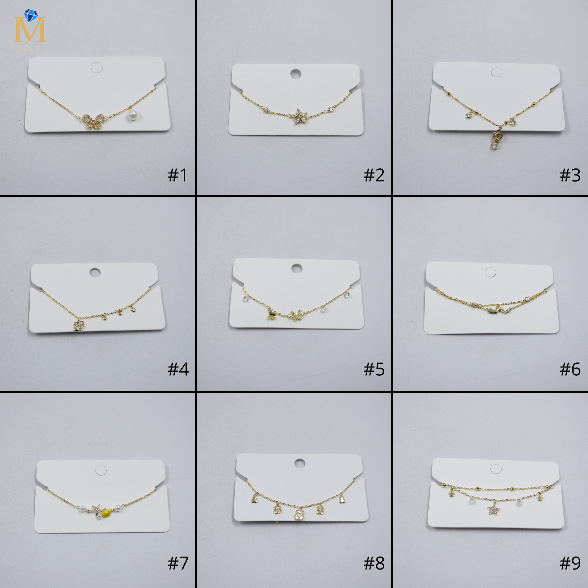 Pulsera Dorada Ansheli M2 Oro Laminado