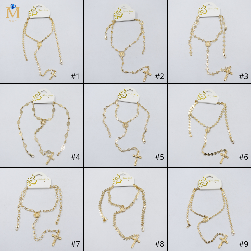 Collar Dorado Religioso M2 Oro Laminado