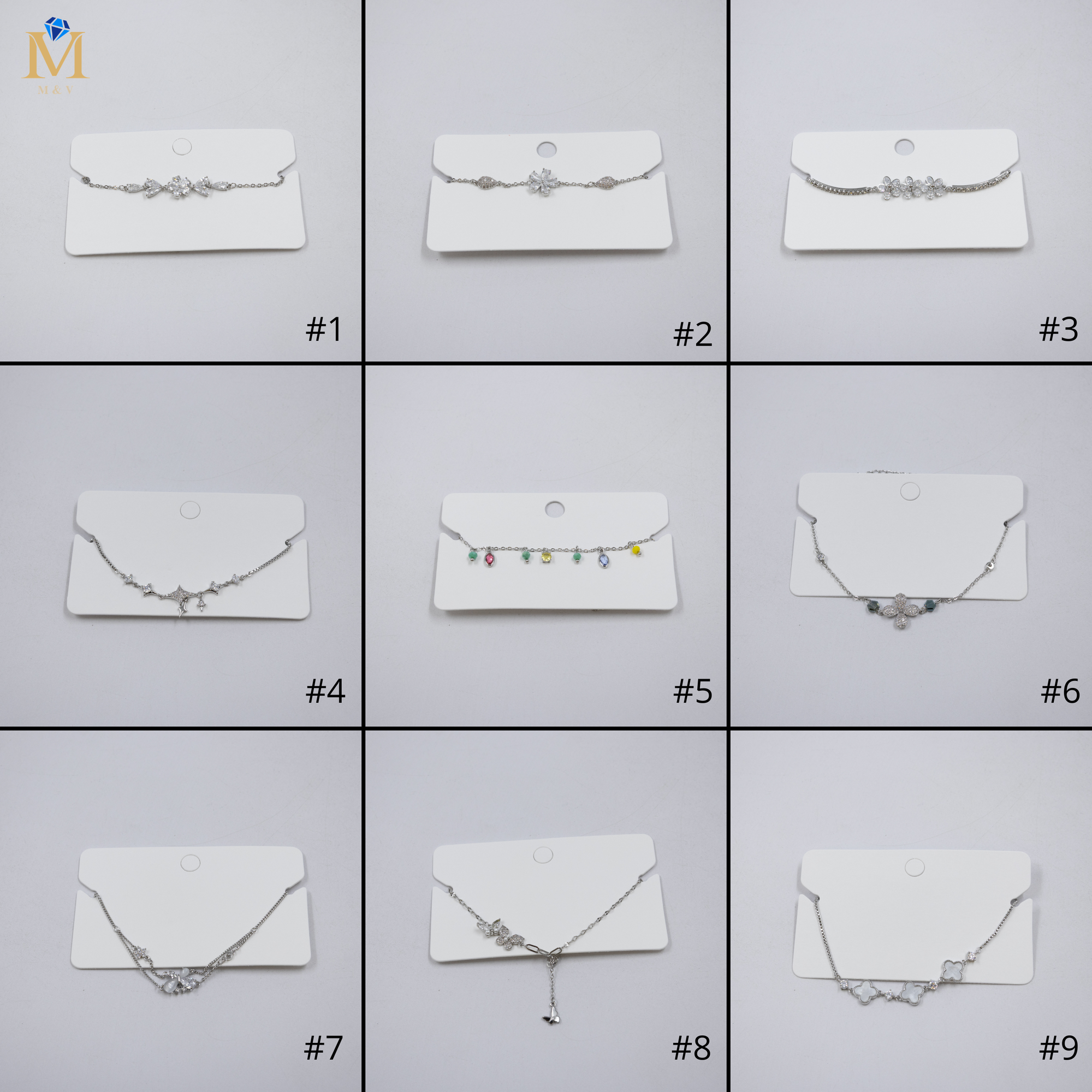 Pulsera Plateada Ansheli 38 Oro Laminado