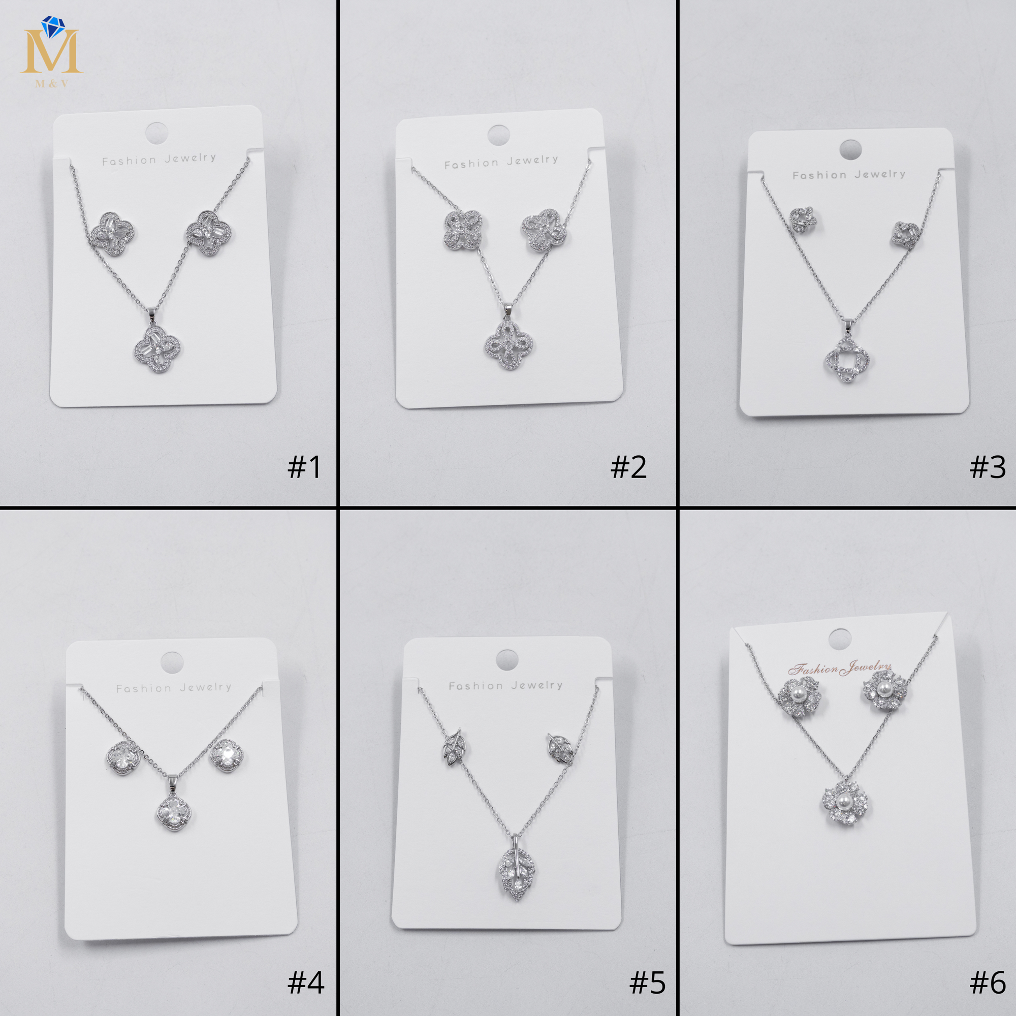 Conjuntos Plateados M7 Oro Laminado