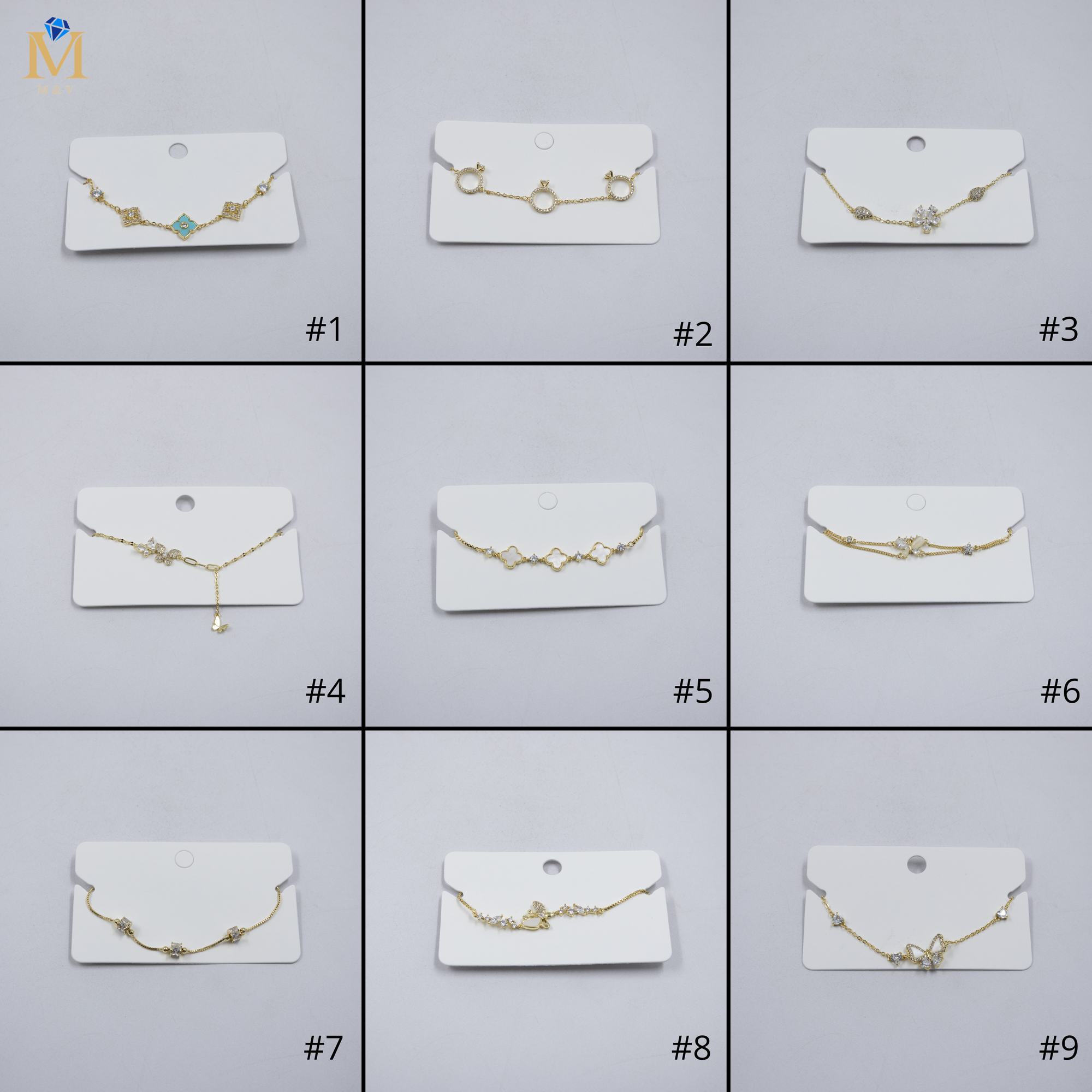Pulsera Dorada Ansheli M16 Oro Laminado