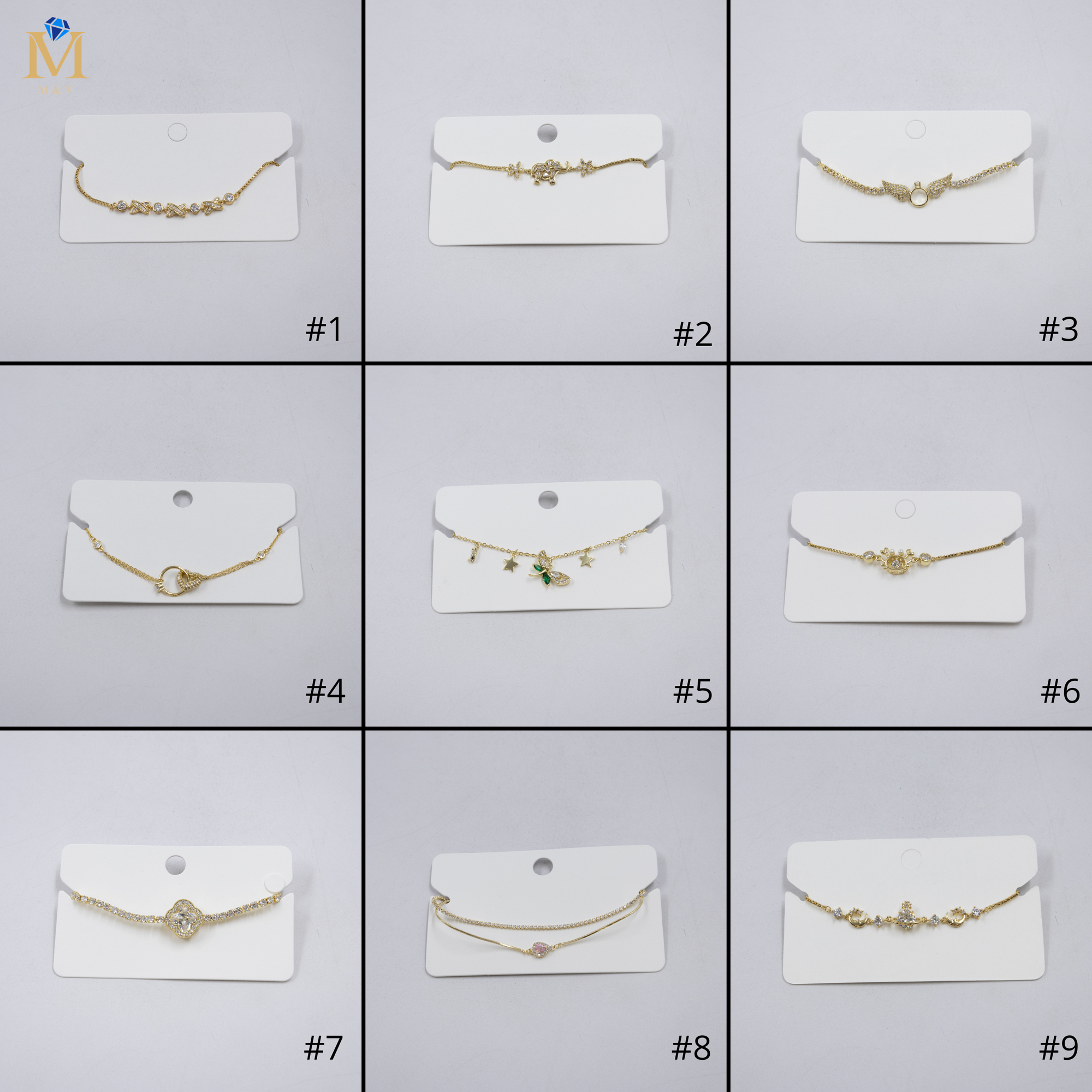 Pulsera Dorada Ansheli M26 Oro Laminado