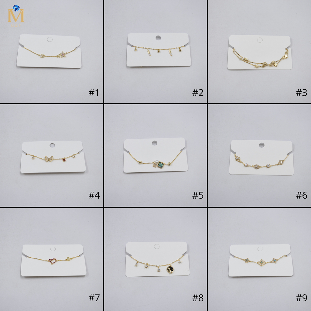 Pulsera Dorada Ansheli M10 Oro Laminado