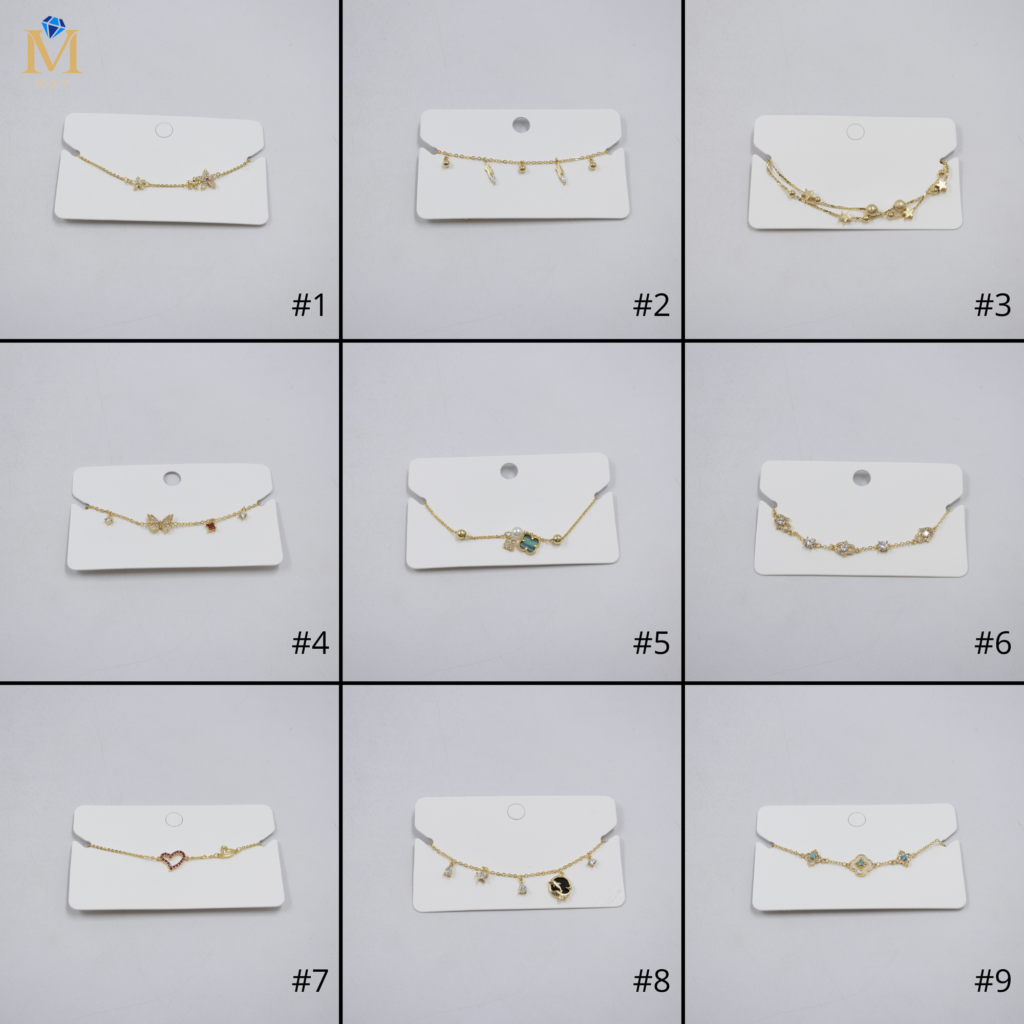 Pulsera Dorada Ansheli M10 Oro Laminado