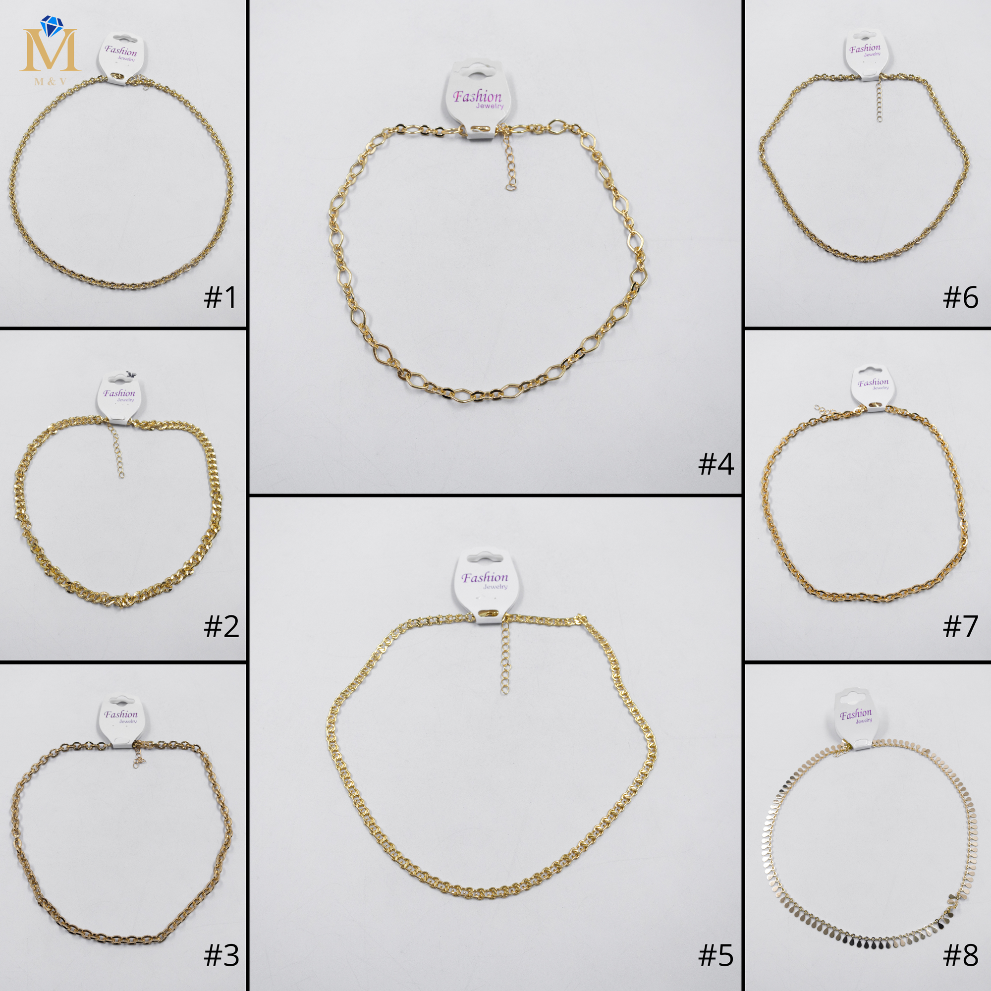 Cadenas Doradas M1 Oro Laminado