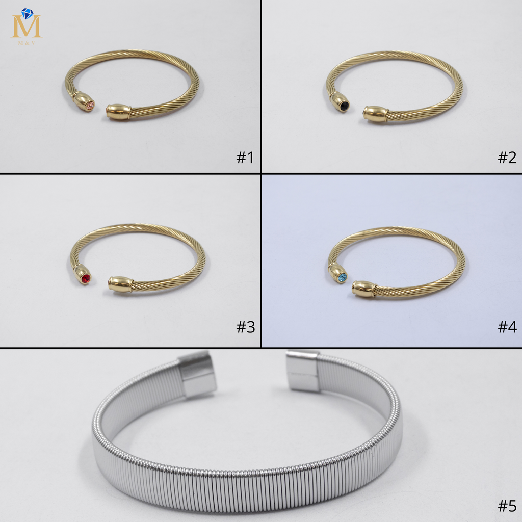 Pulsera Rolex Dorada y Plateado M1 Acero Inoxidable