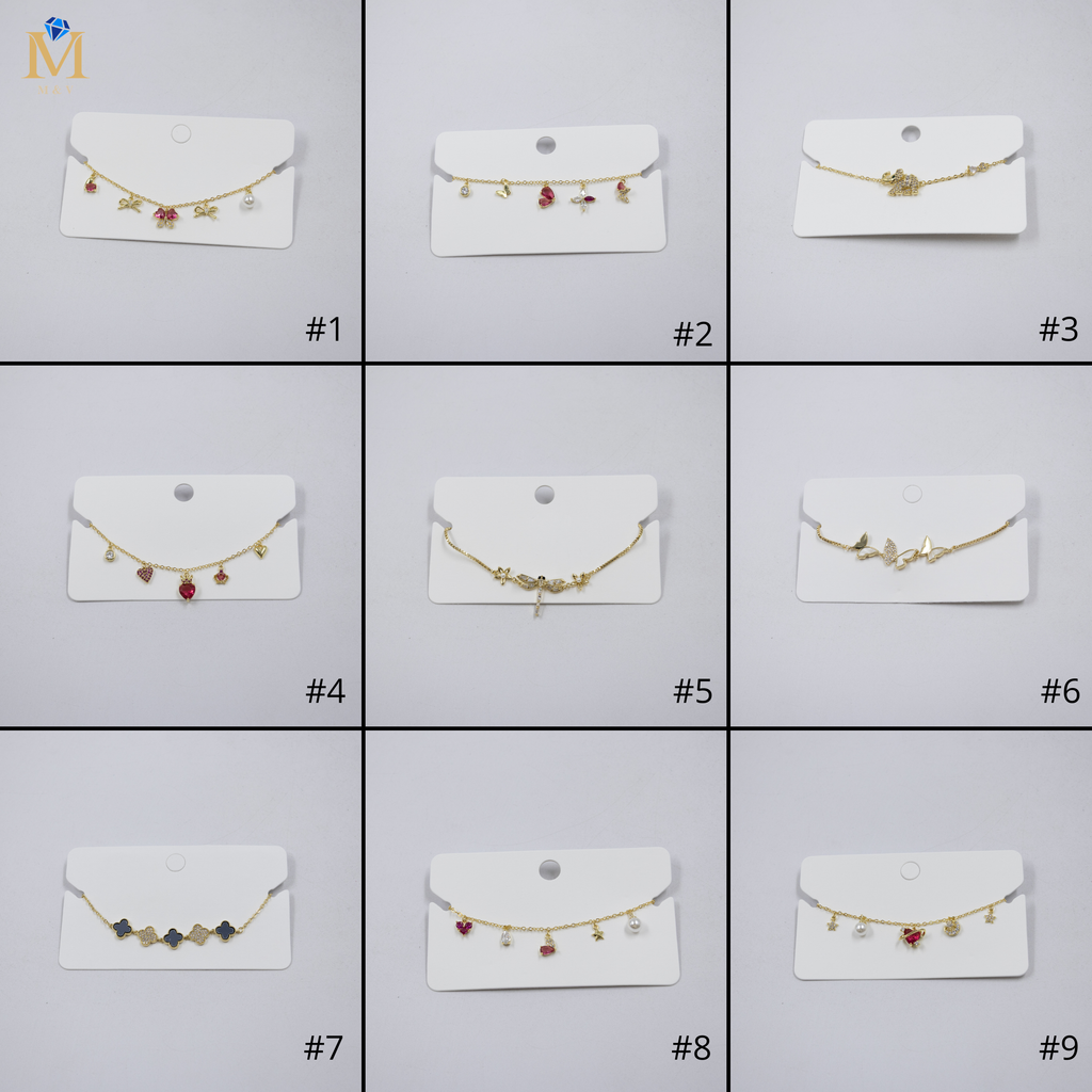 Pulsera Dorada Ansheli M28 Oro Laminado