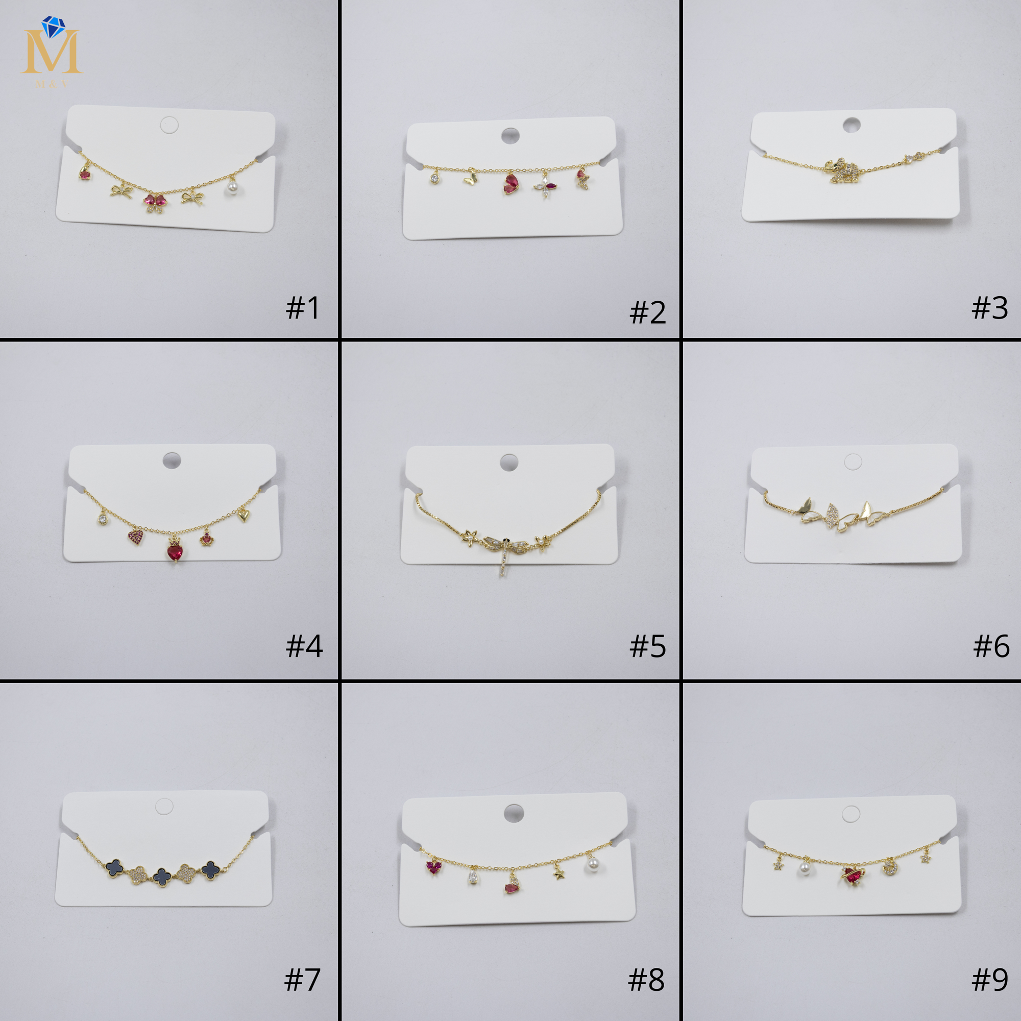 Pulsera Dorada Ansheli M28 Oro Laminado