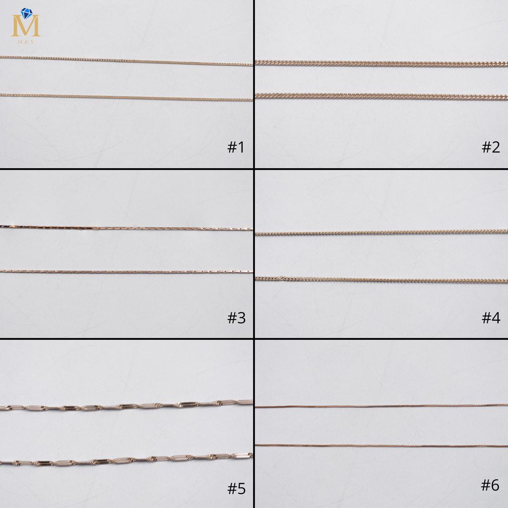 Cadenas Xuping Oro Rosado M1 Oro Laminado