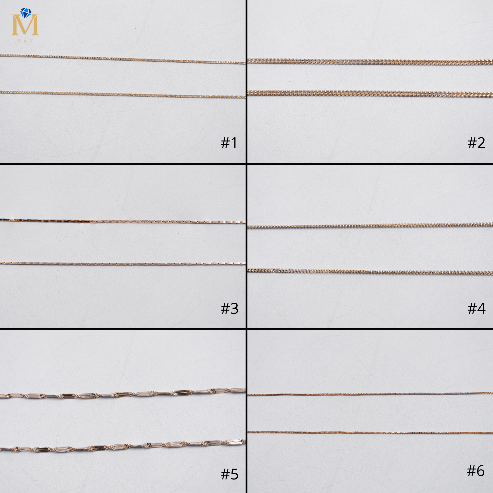Cadenas Xuping Oro Rosado M1 Oro Laminado