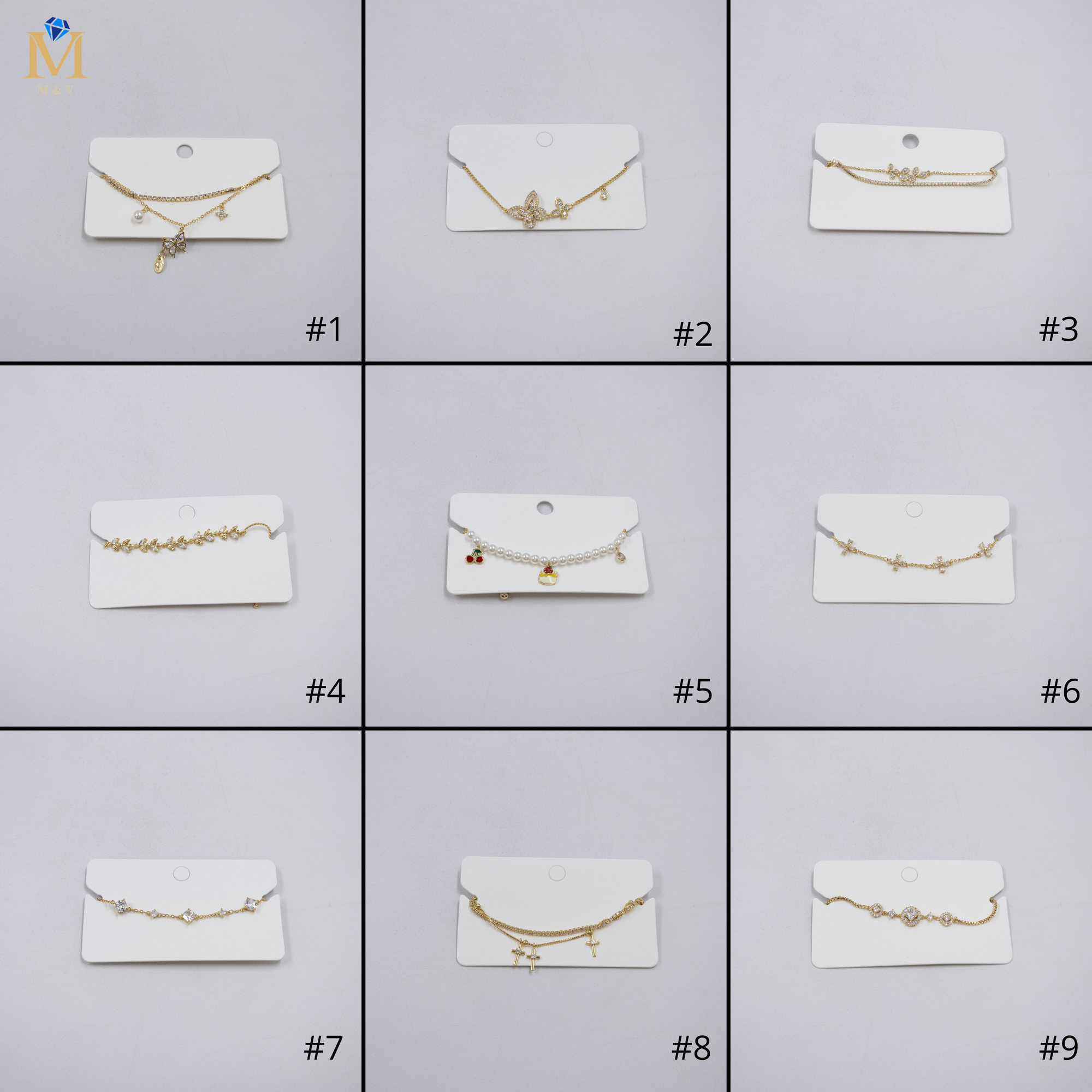 Pulsera Dorada Ansheli M22 Oro Laminado