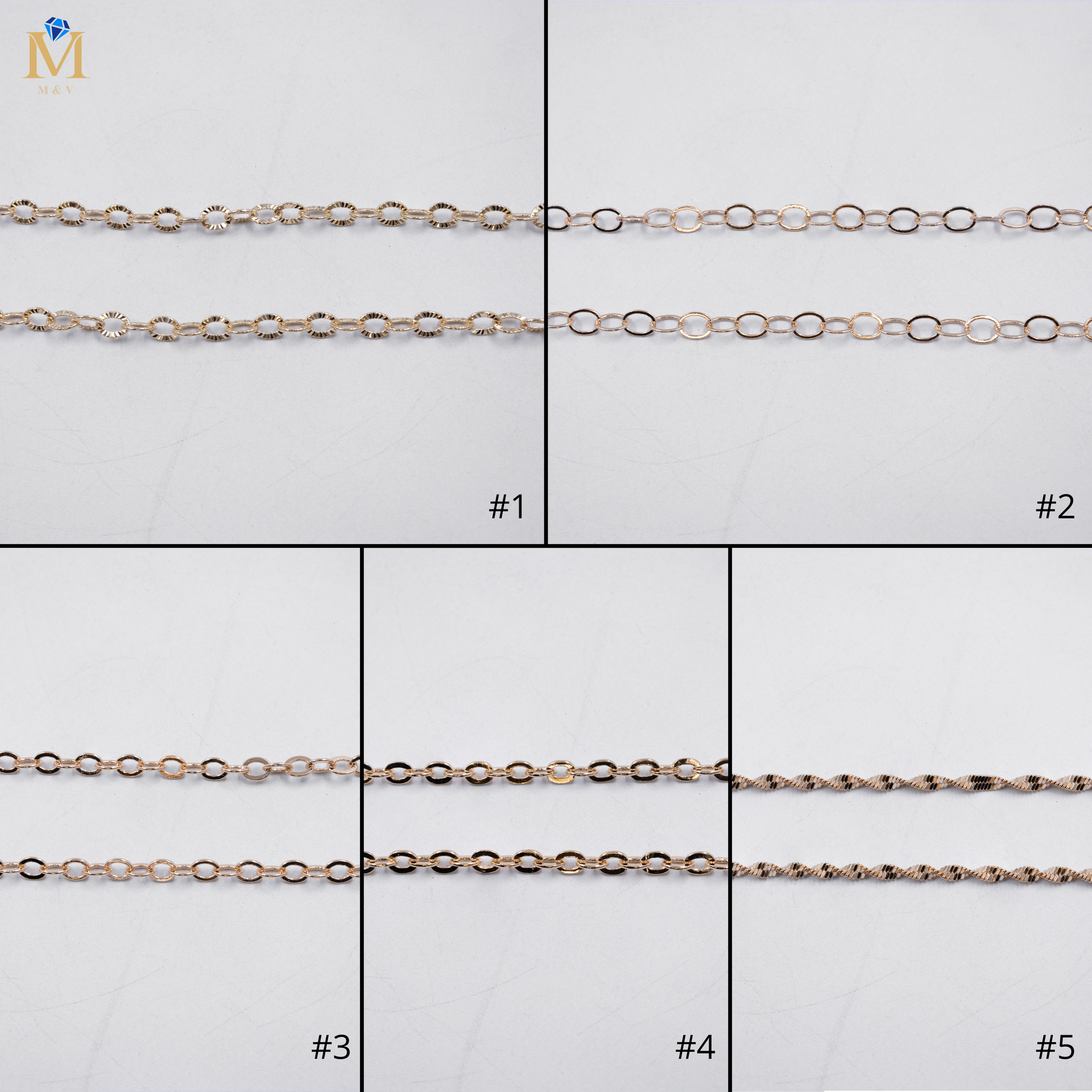 Cadenas Xuping Oro Rosado M3 Oro Laminado